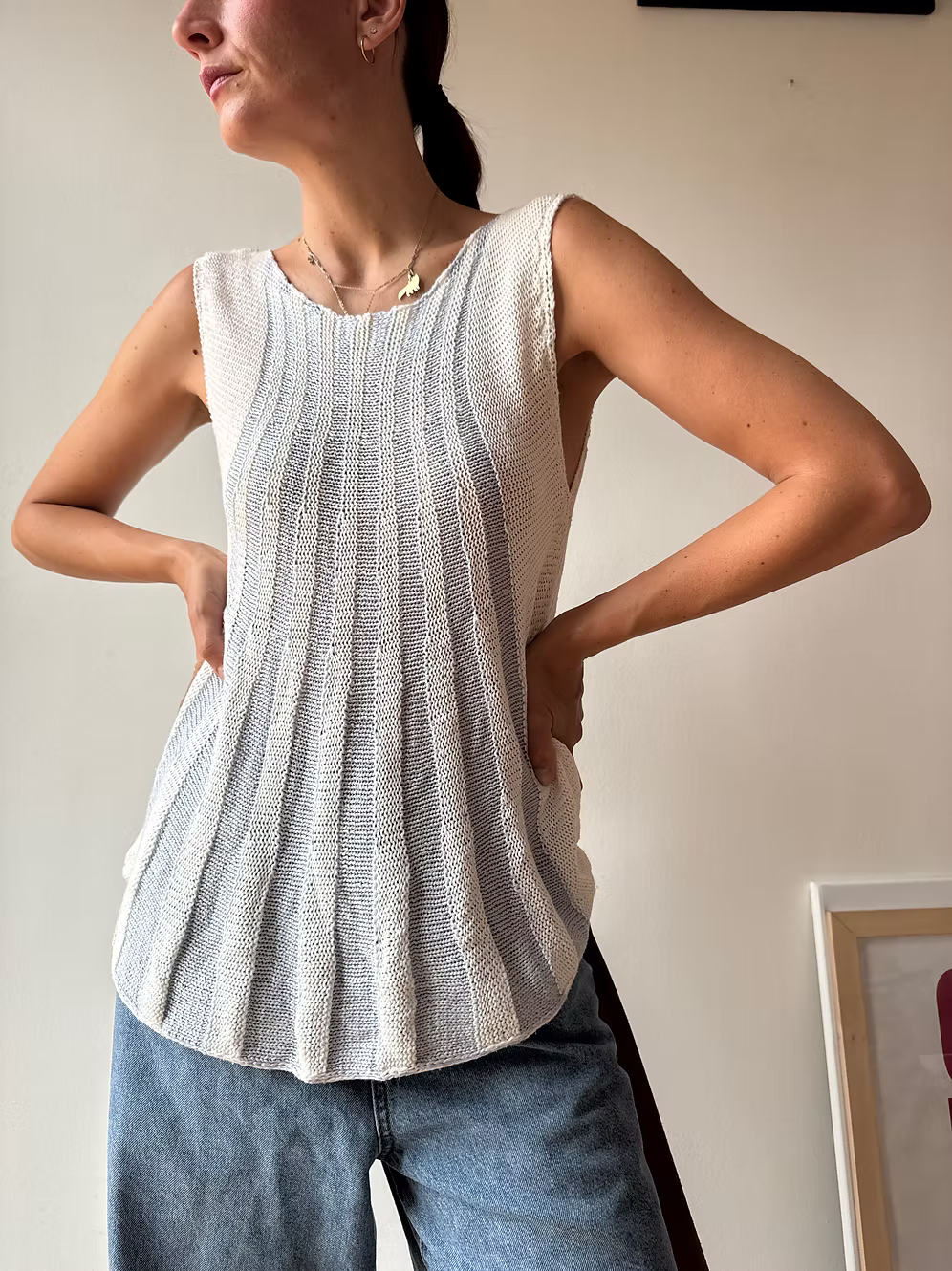TOP IN MAGLIA A COSTE