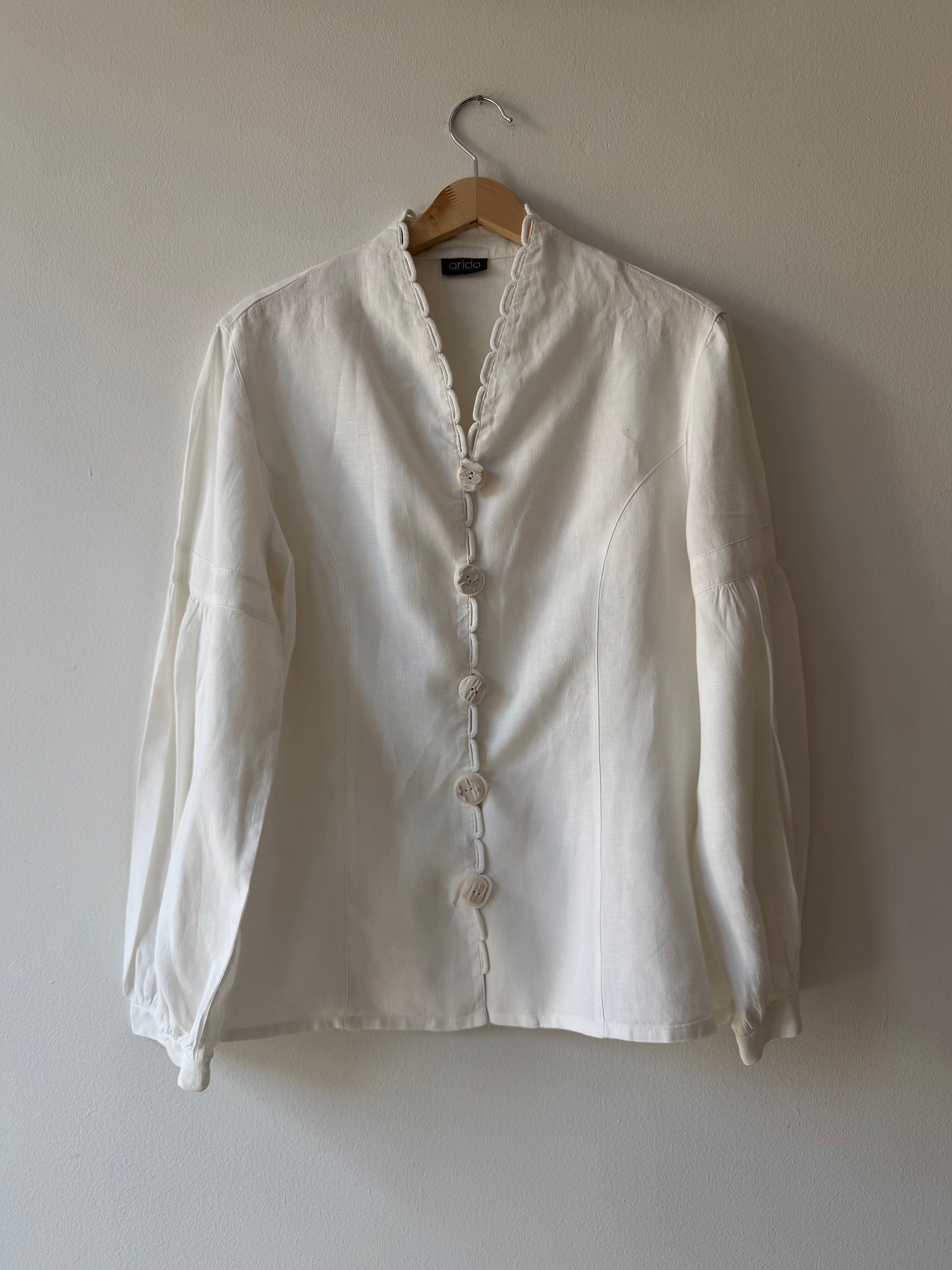 Camicia con asole ad anello