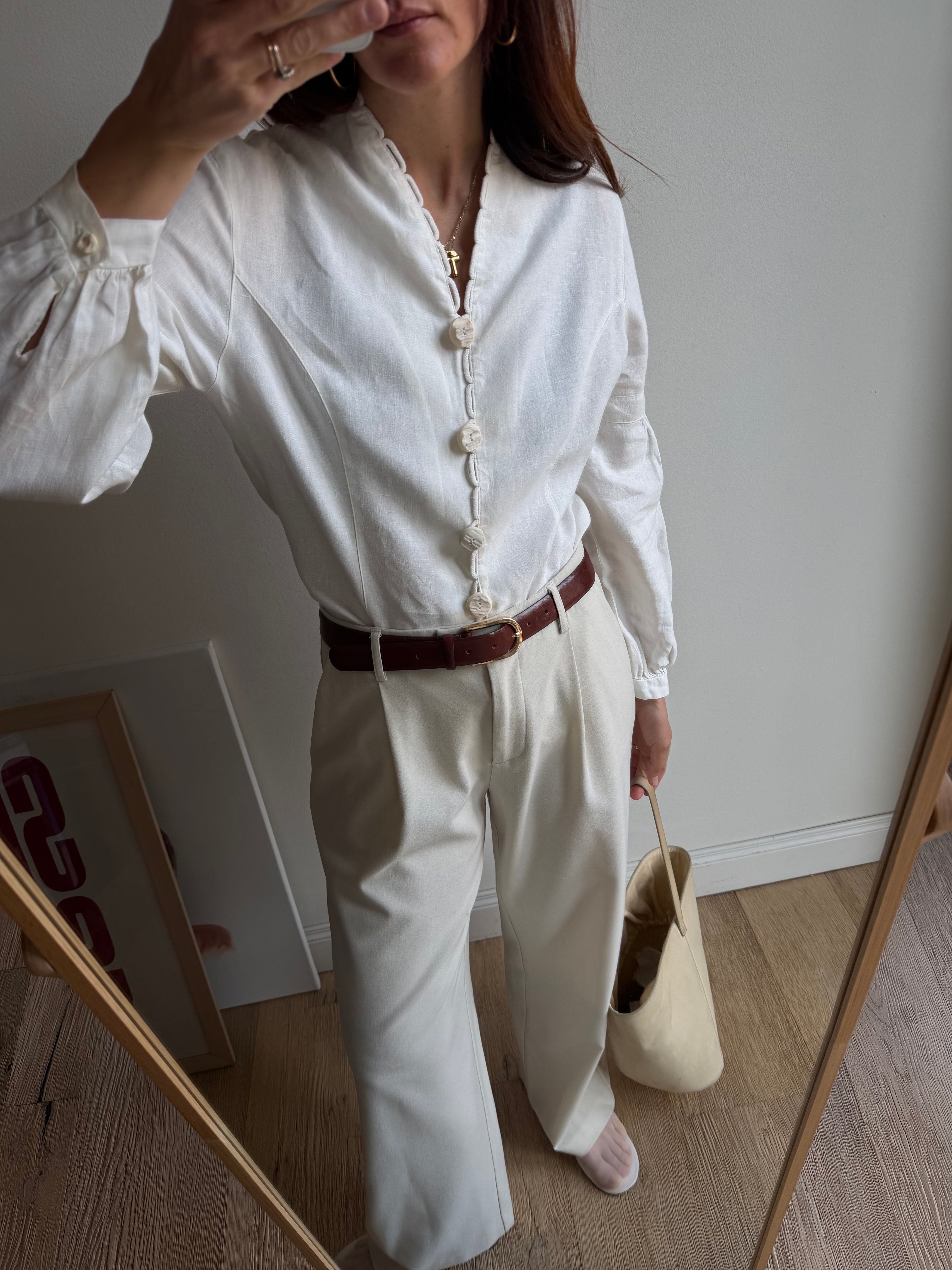 Camicia con asole ad anello