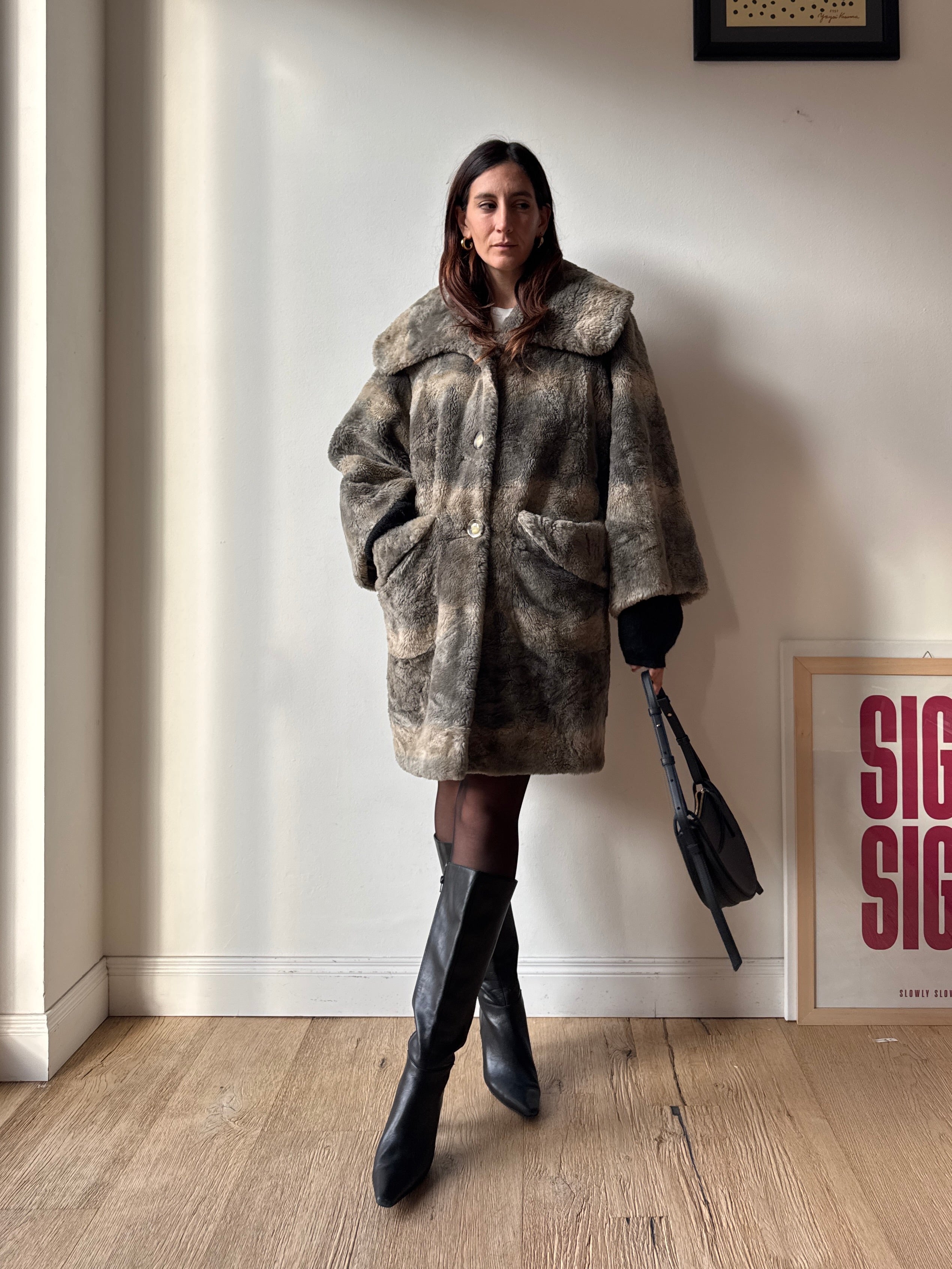 FAUX FUR CON MAXICOLLO