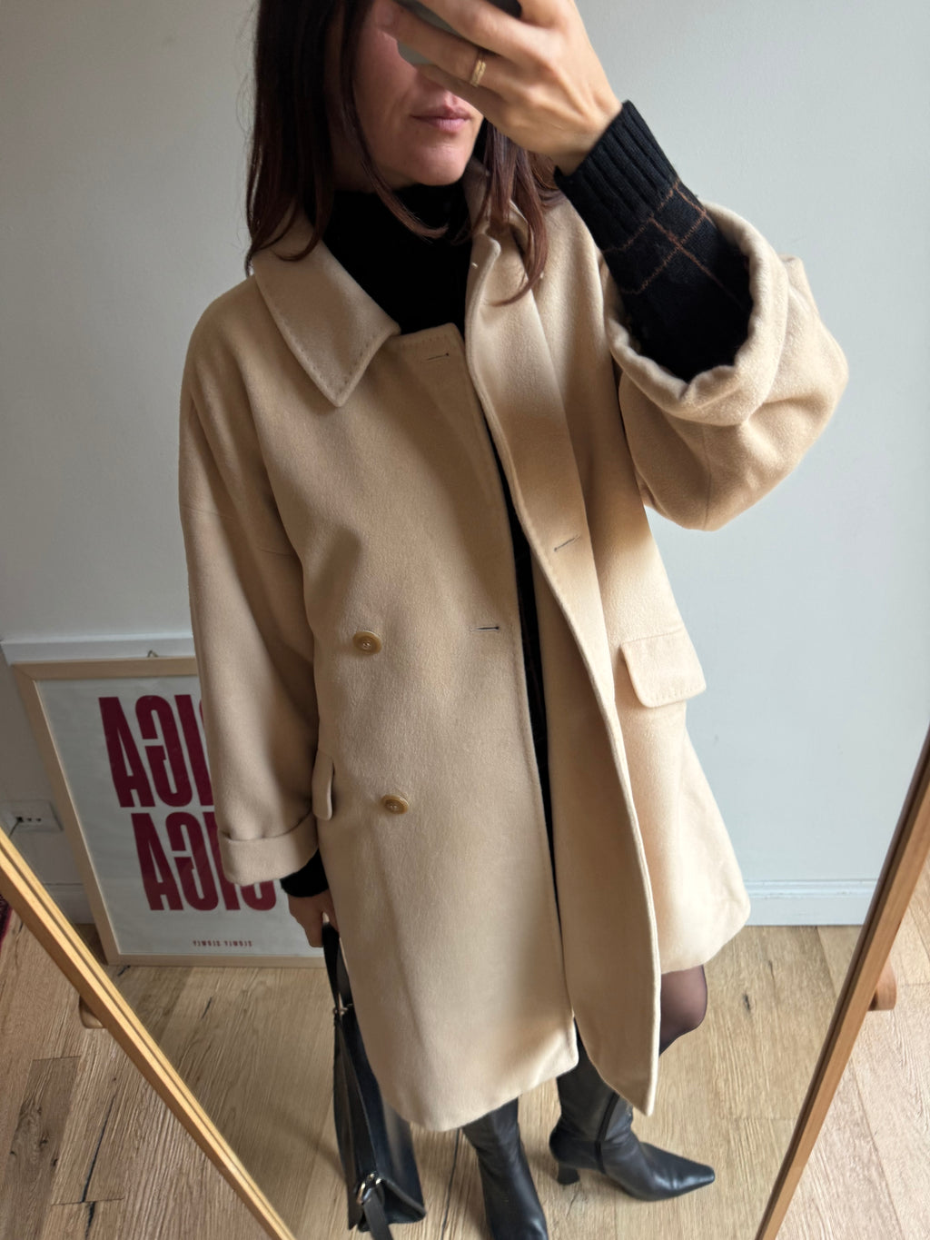 CAPPOTTO BEAVER SABBIA