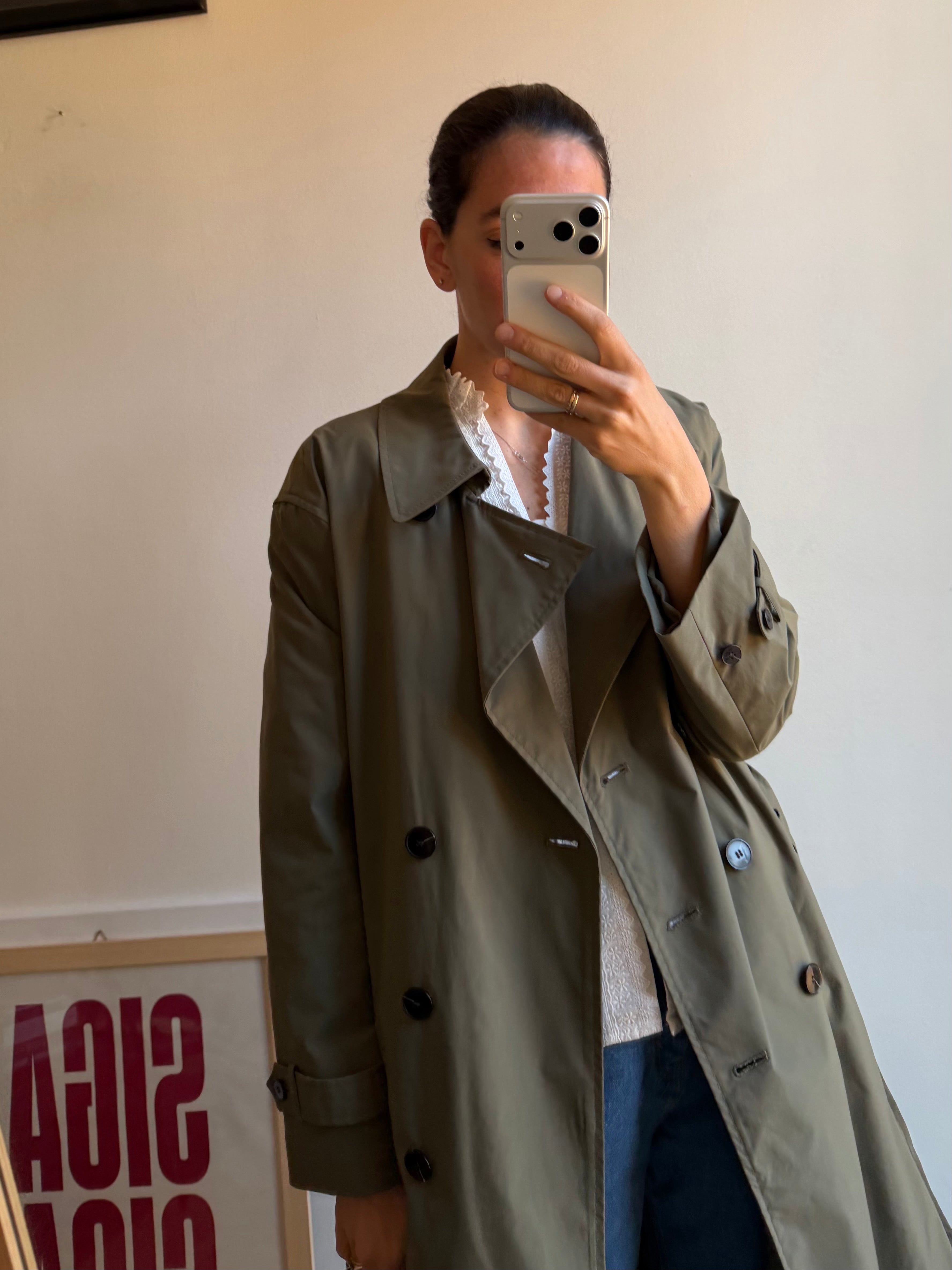TRENCH VERDE MILITARE