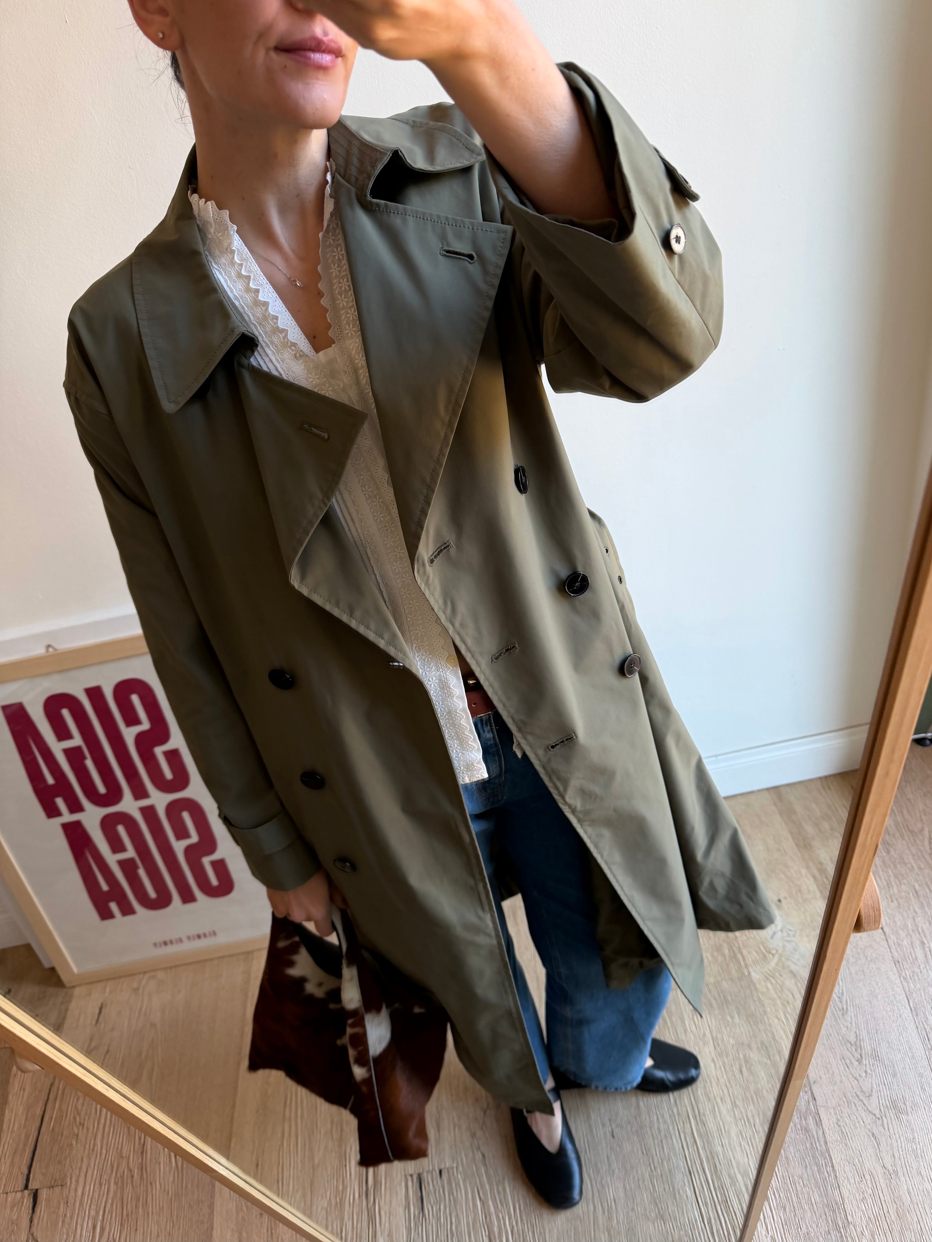 TRENCH VERDE MILITARE