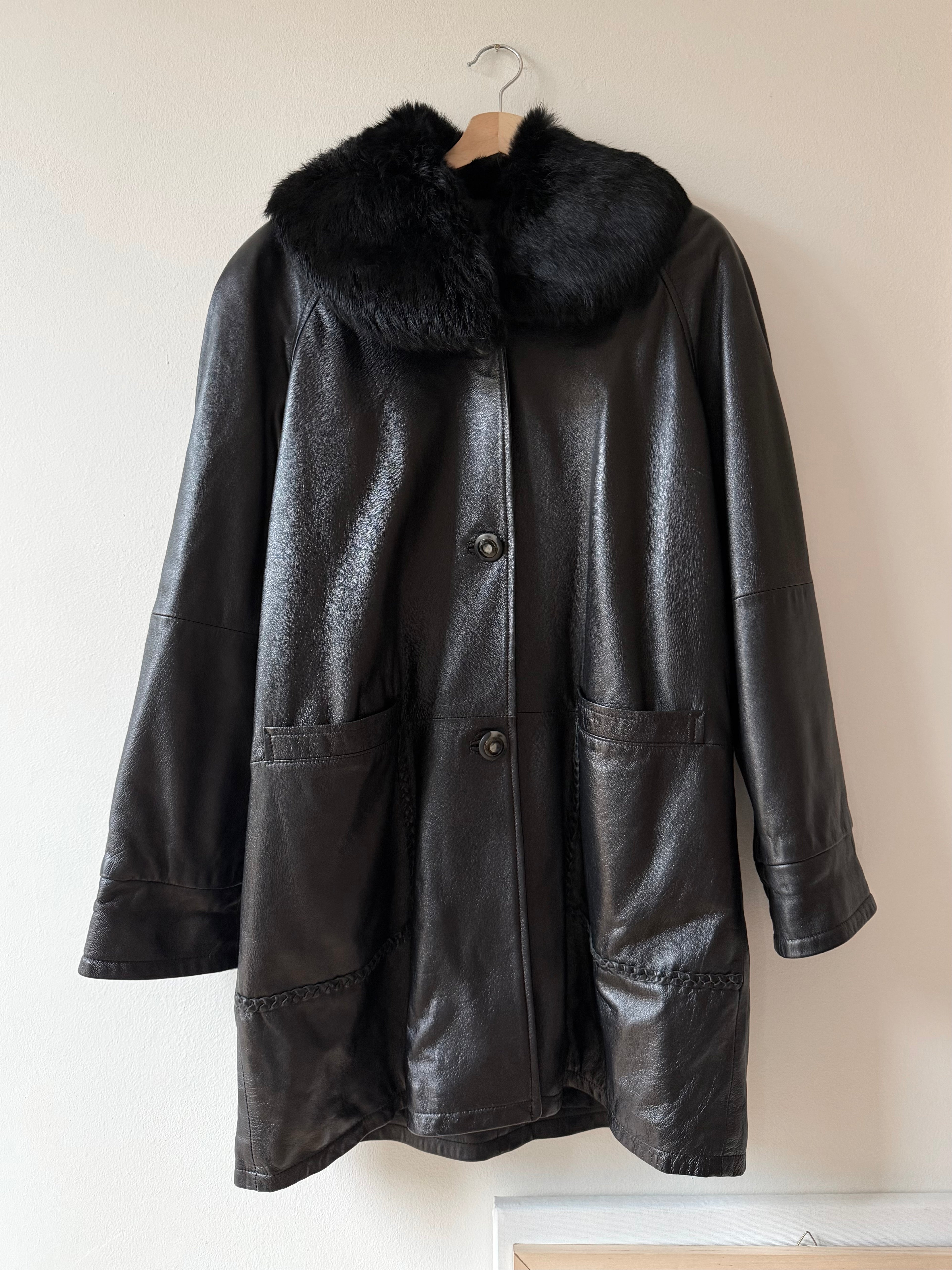 GIACCA IN PELLE TRAPUNTATA