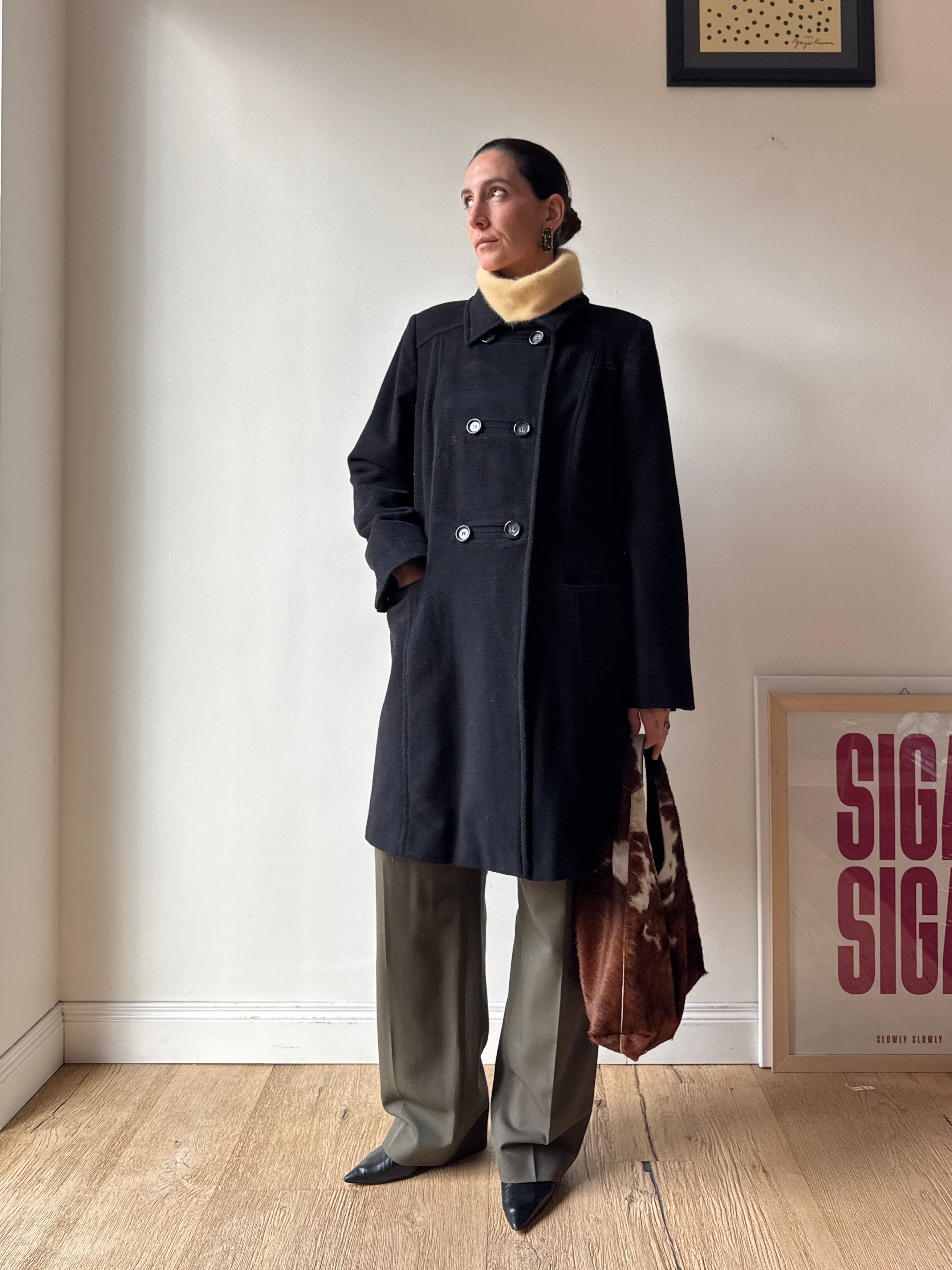 CAPPOTTO MIDI MISTO CASHMERE