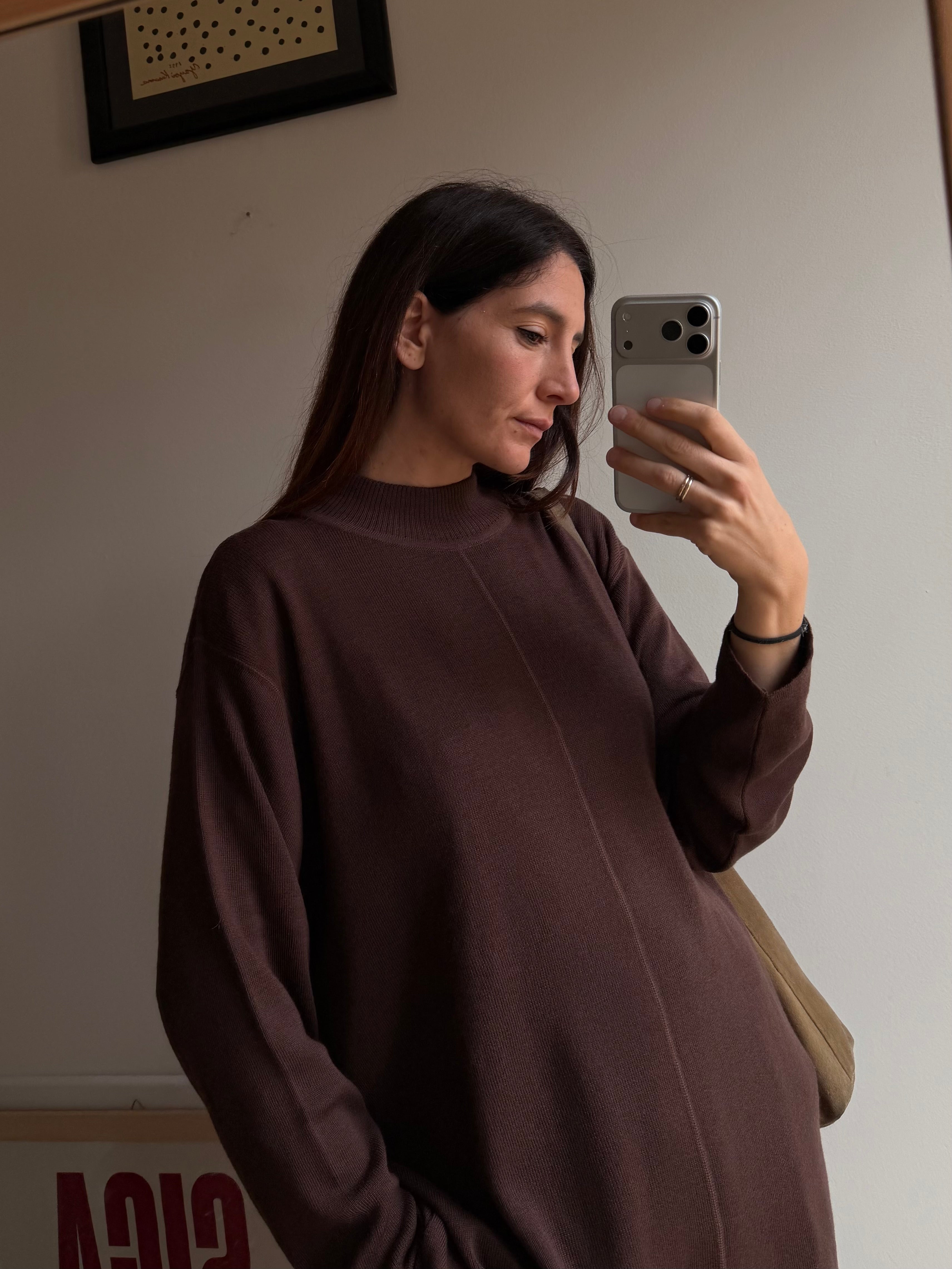 LUPETTO MARRONE SVASATO