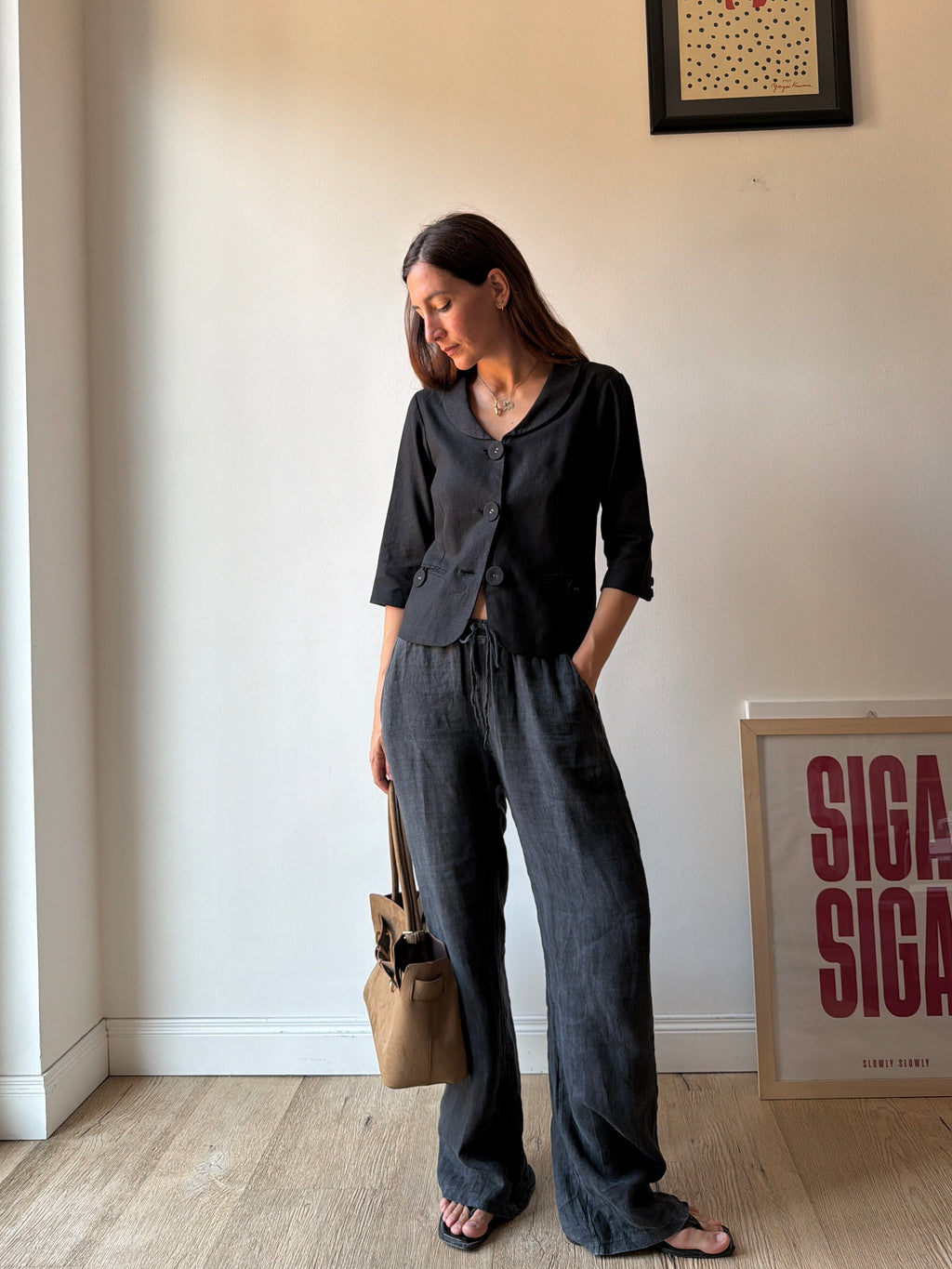 GIACCA/TOP IN LINO