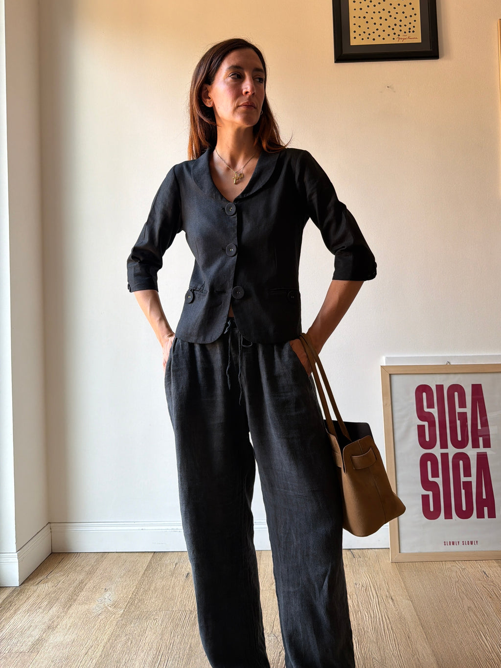GIACCA/TOP IN LINO