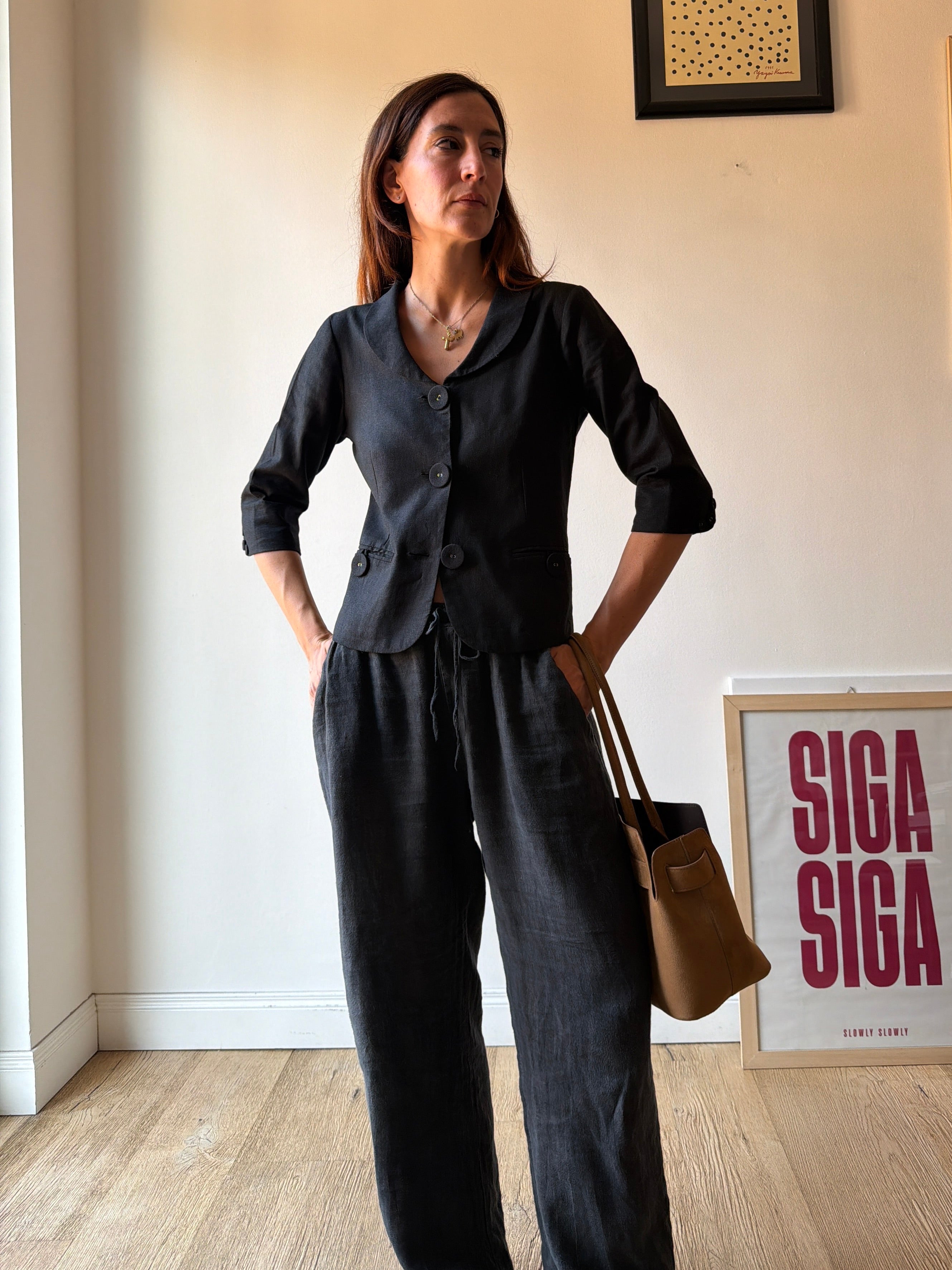 GIACCA/TOP IN LINO