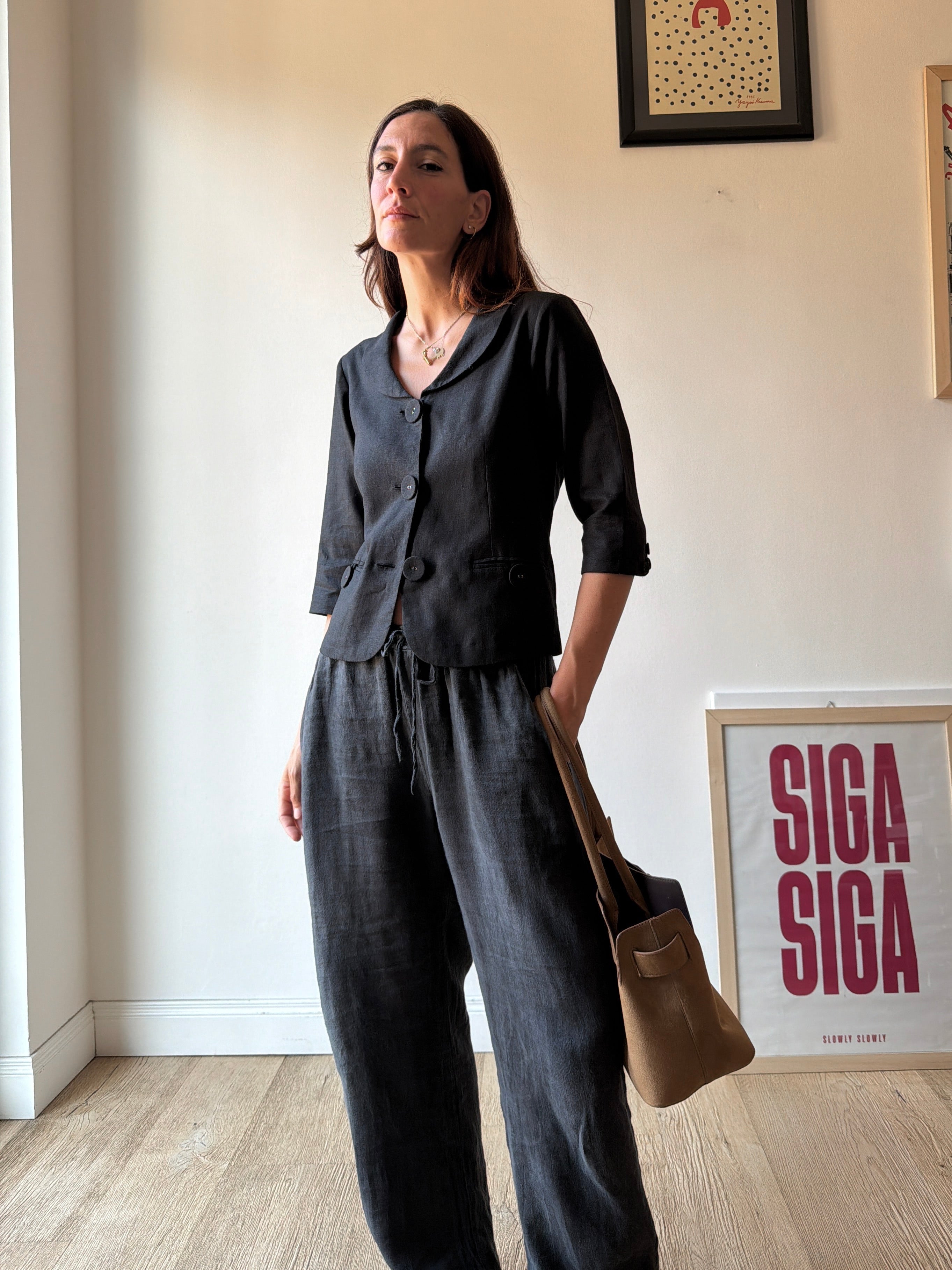 GIACCA/TOP IN LINO