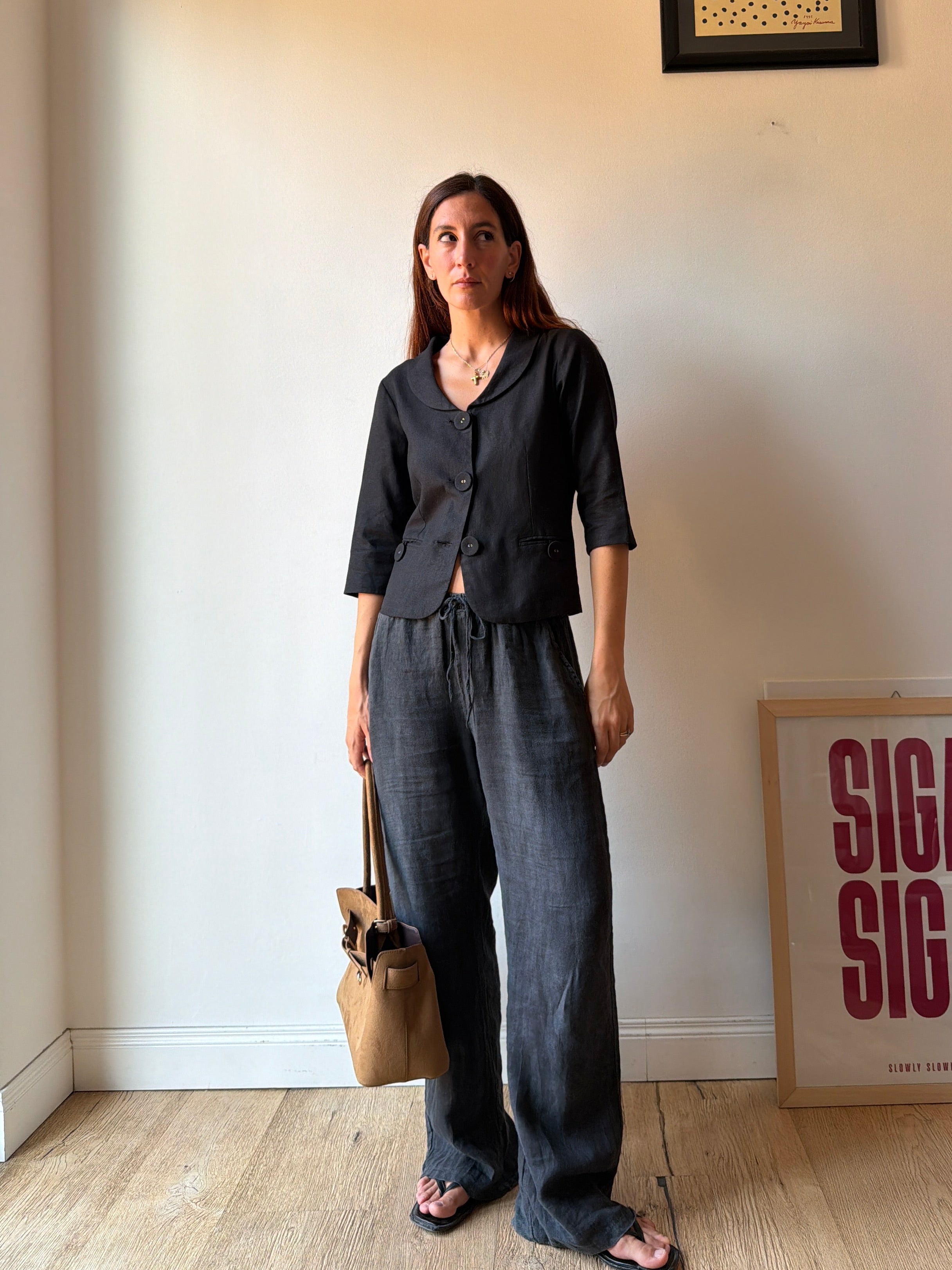 GIACCA/TOP IN LINO
