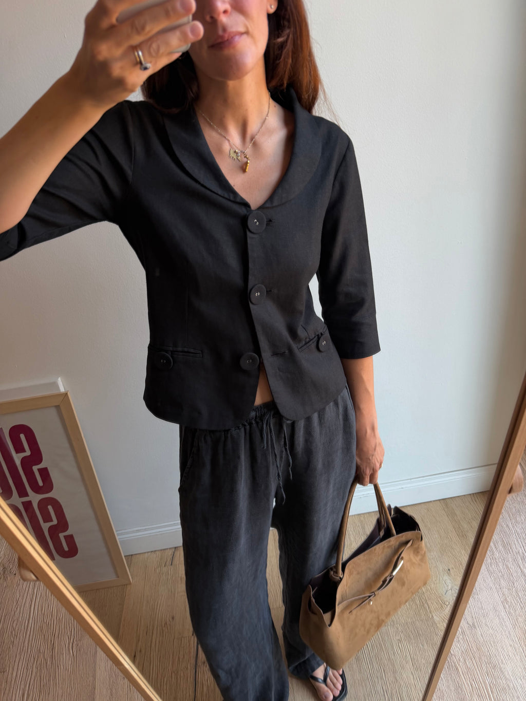 GIACCA/TOP IN LINO