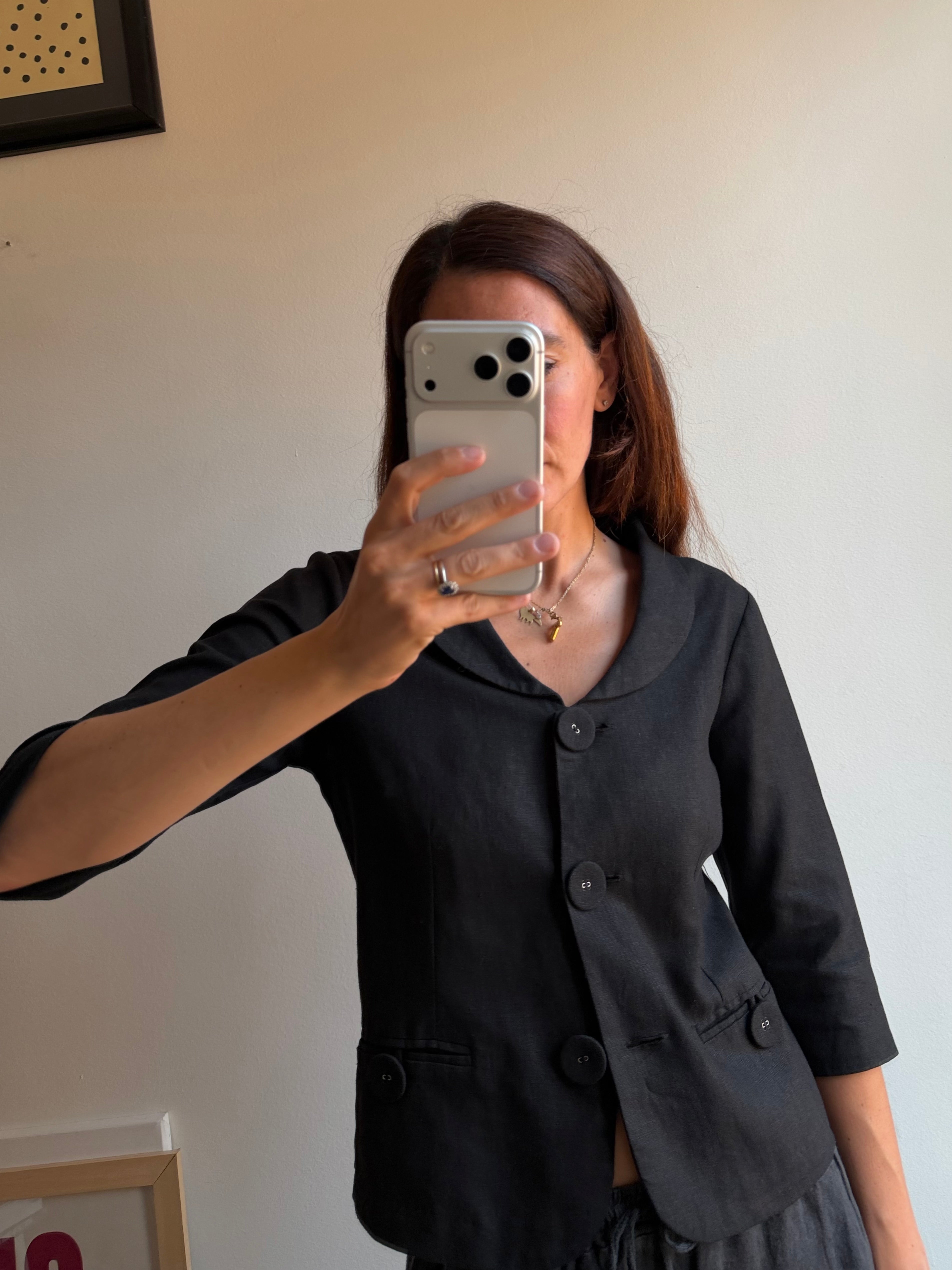 GIACCA/TOP IN LINO