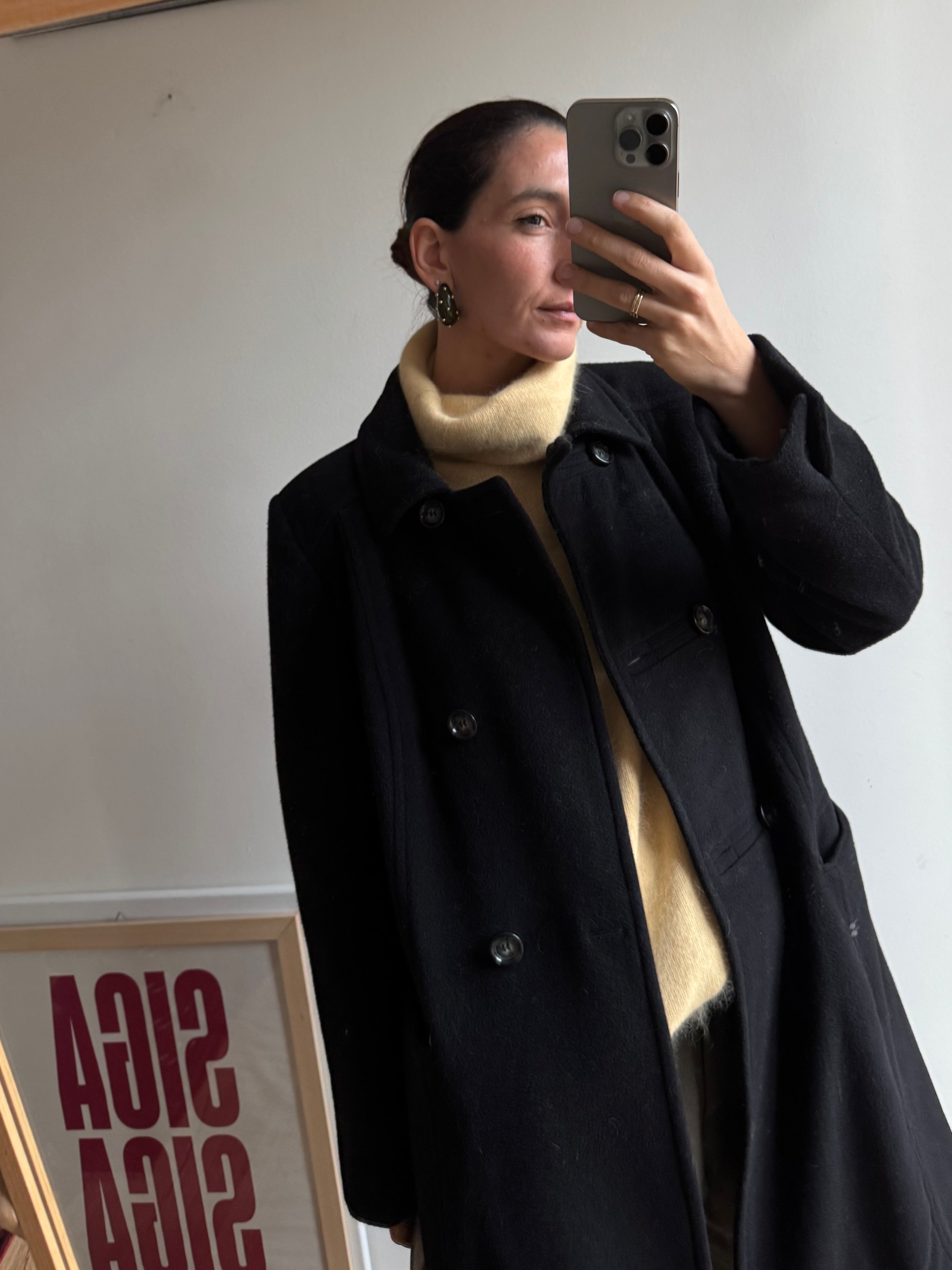 CAPPOTTO MIDI MISTO CASHMERE