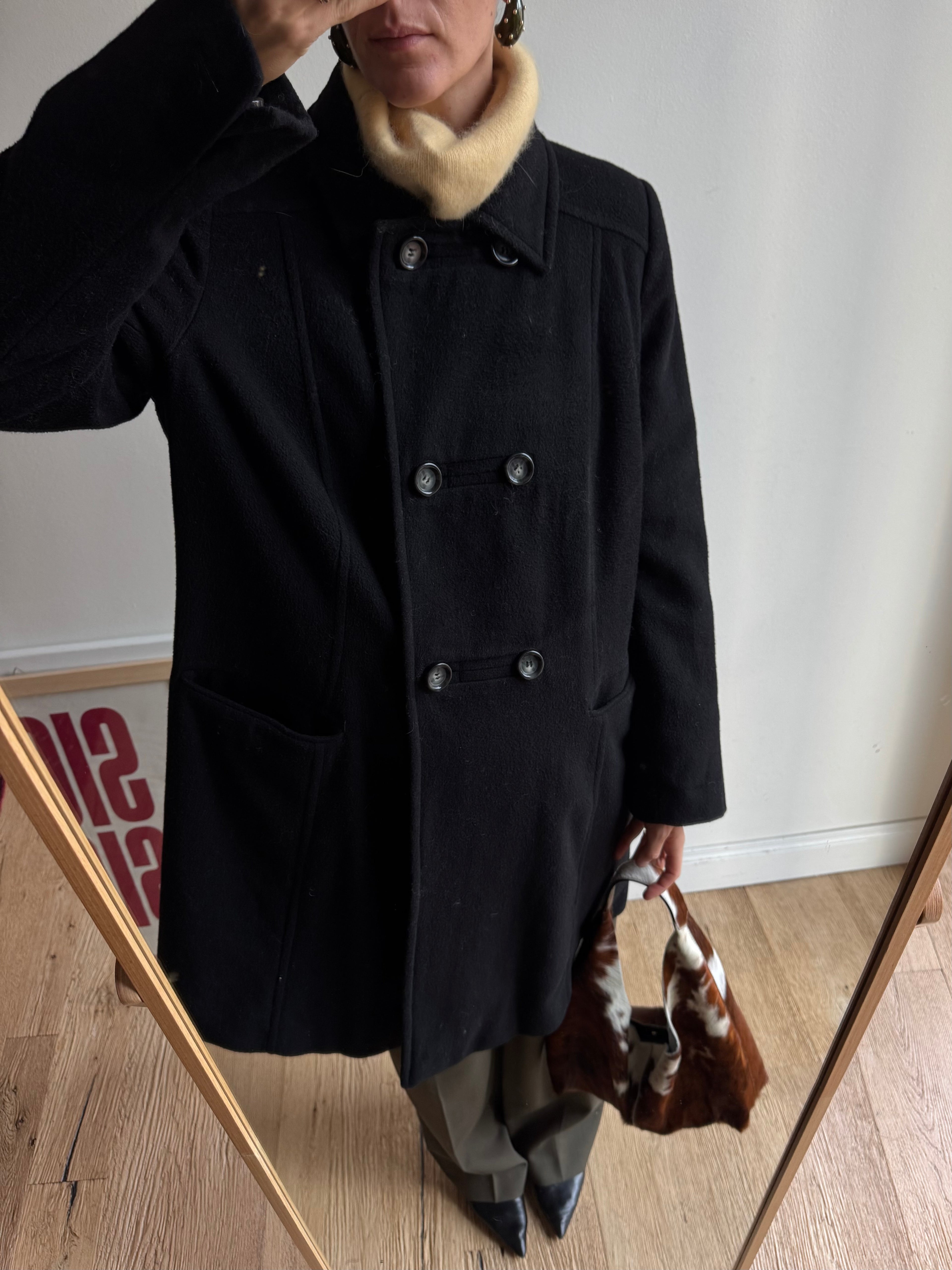 CAPPOTTO MIDI MISTO CASHMERE