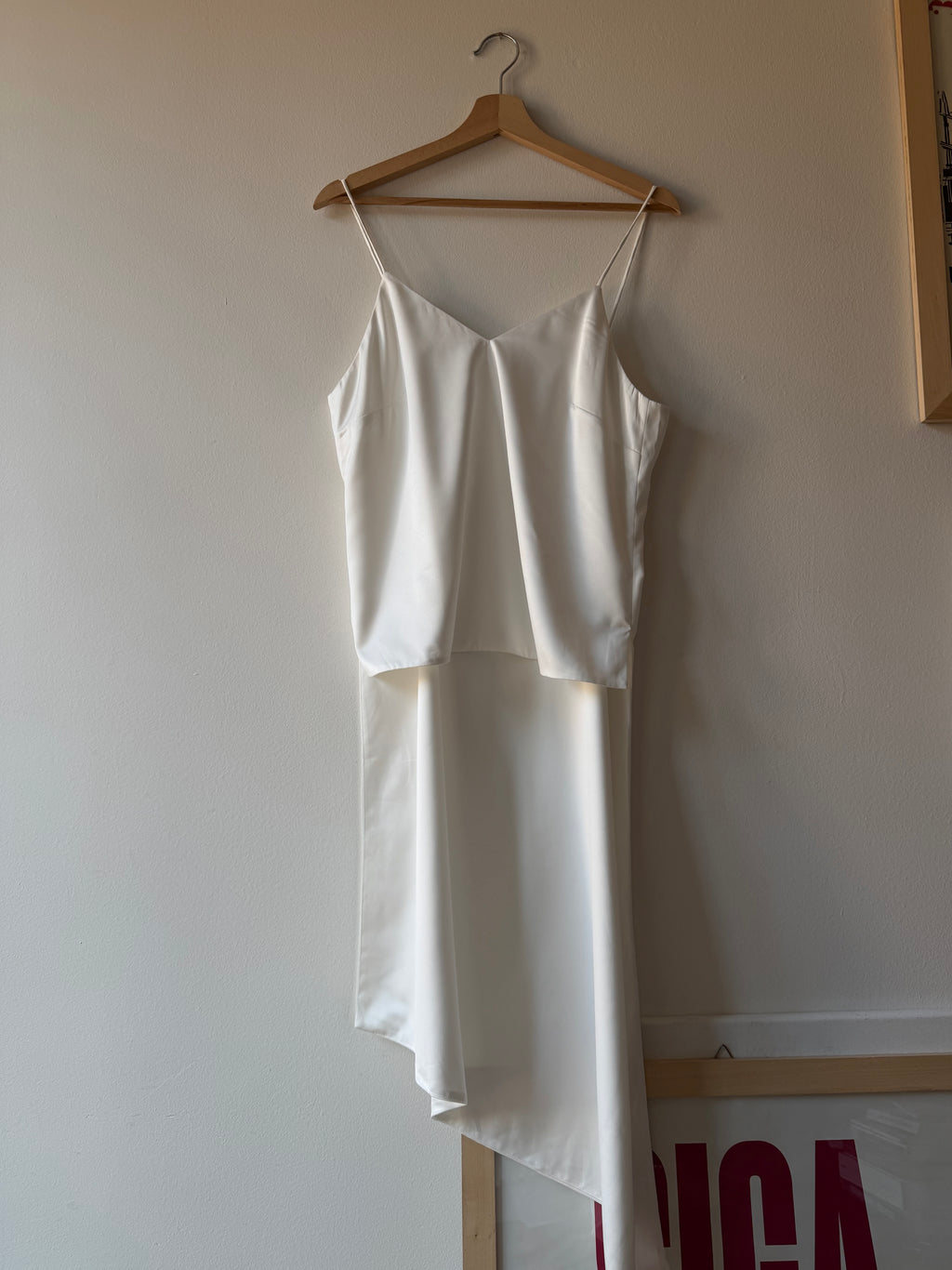 TOP ASIMETTRICO BIANCO