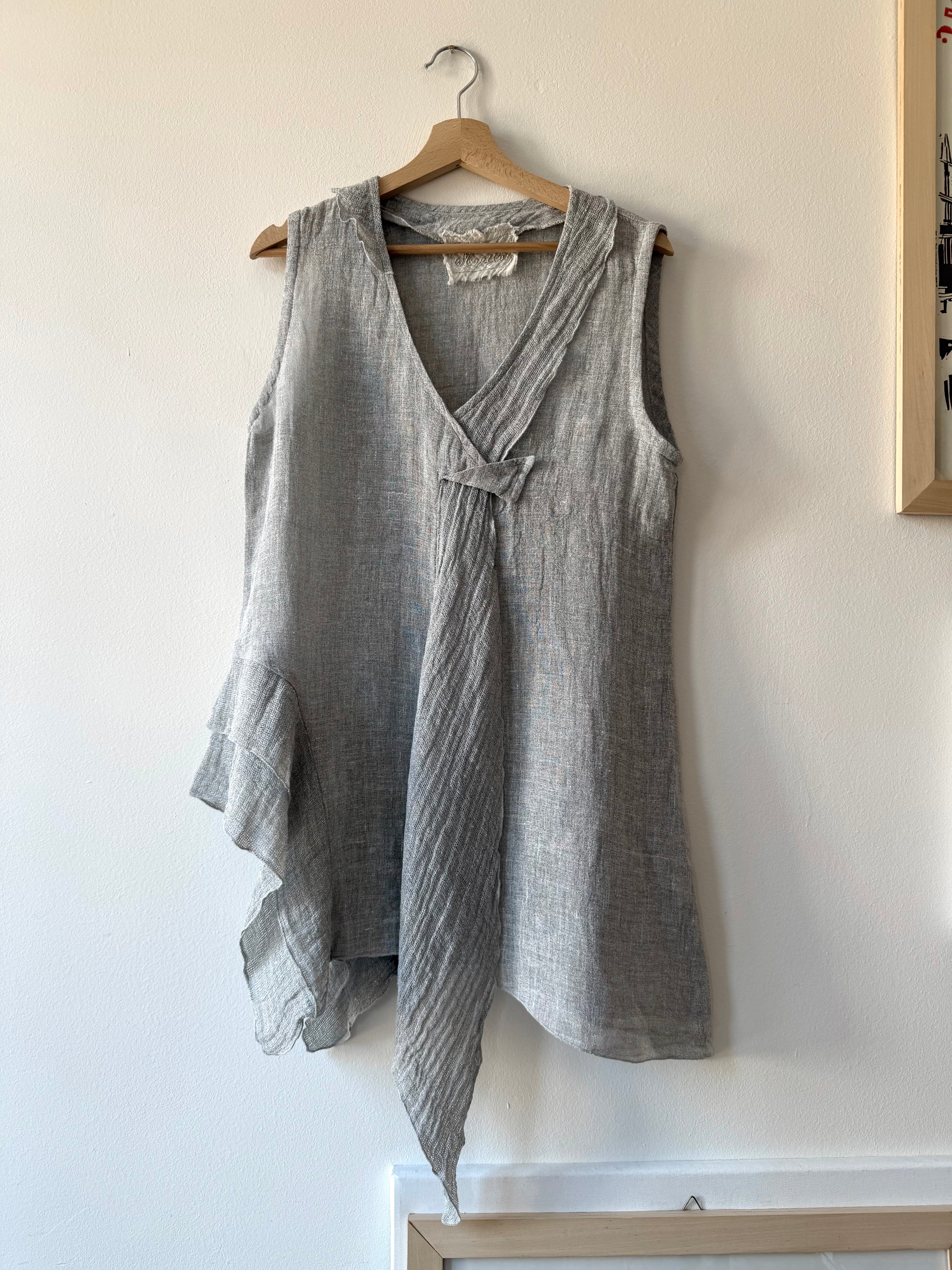 COMPLETO IN LINO GRIGIO