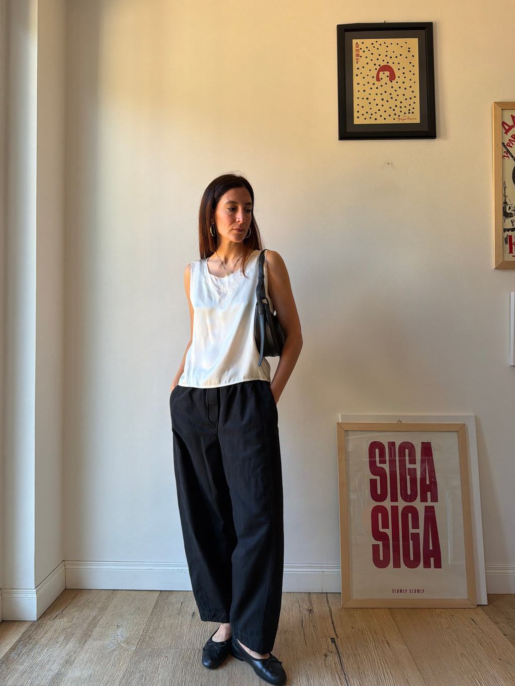 TOP IN SETA CON FIOCCO