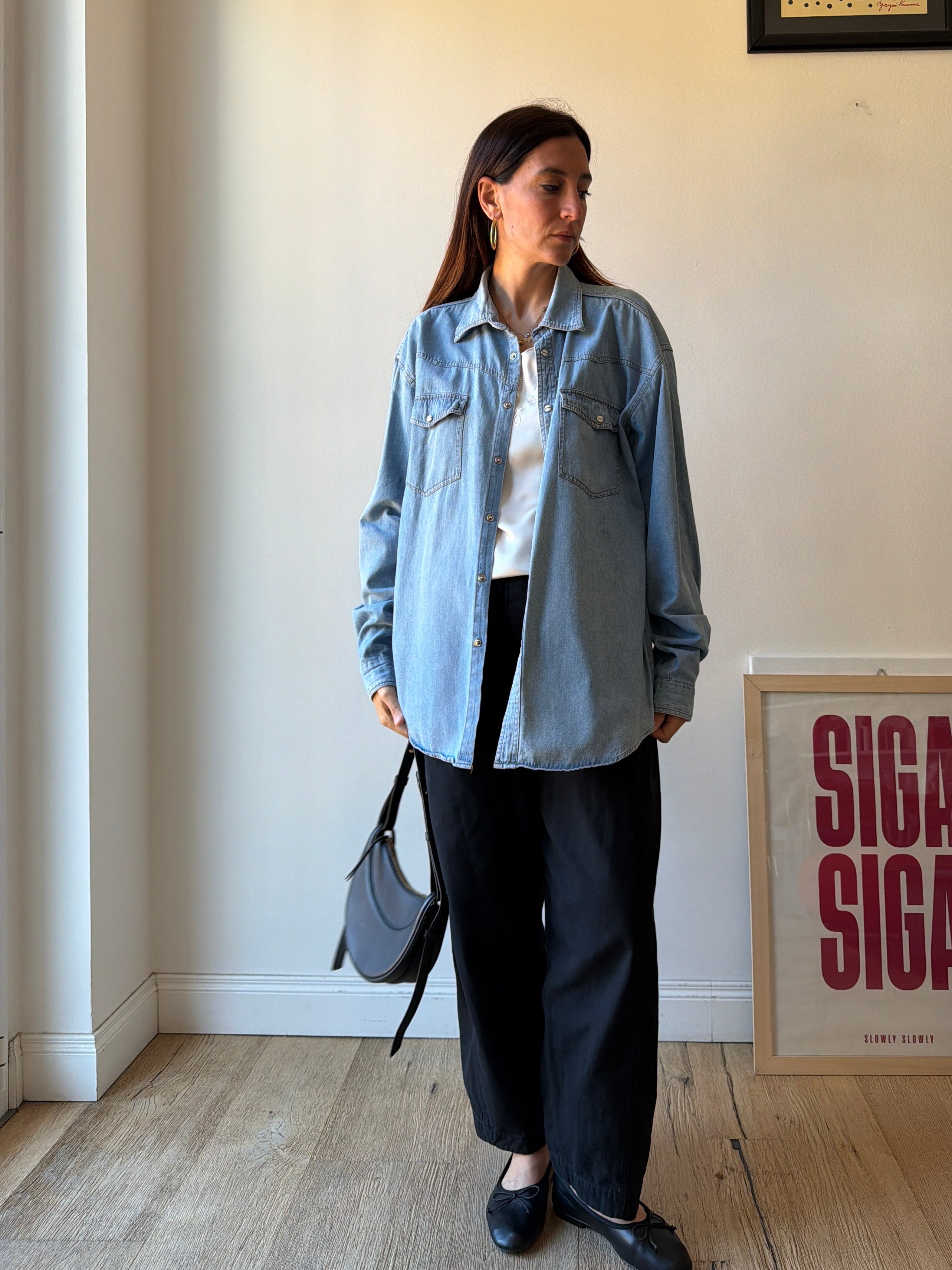 CAMICIA IN DENIM OVER