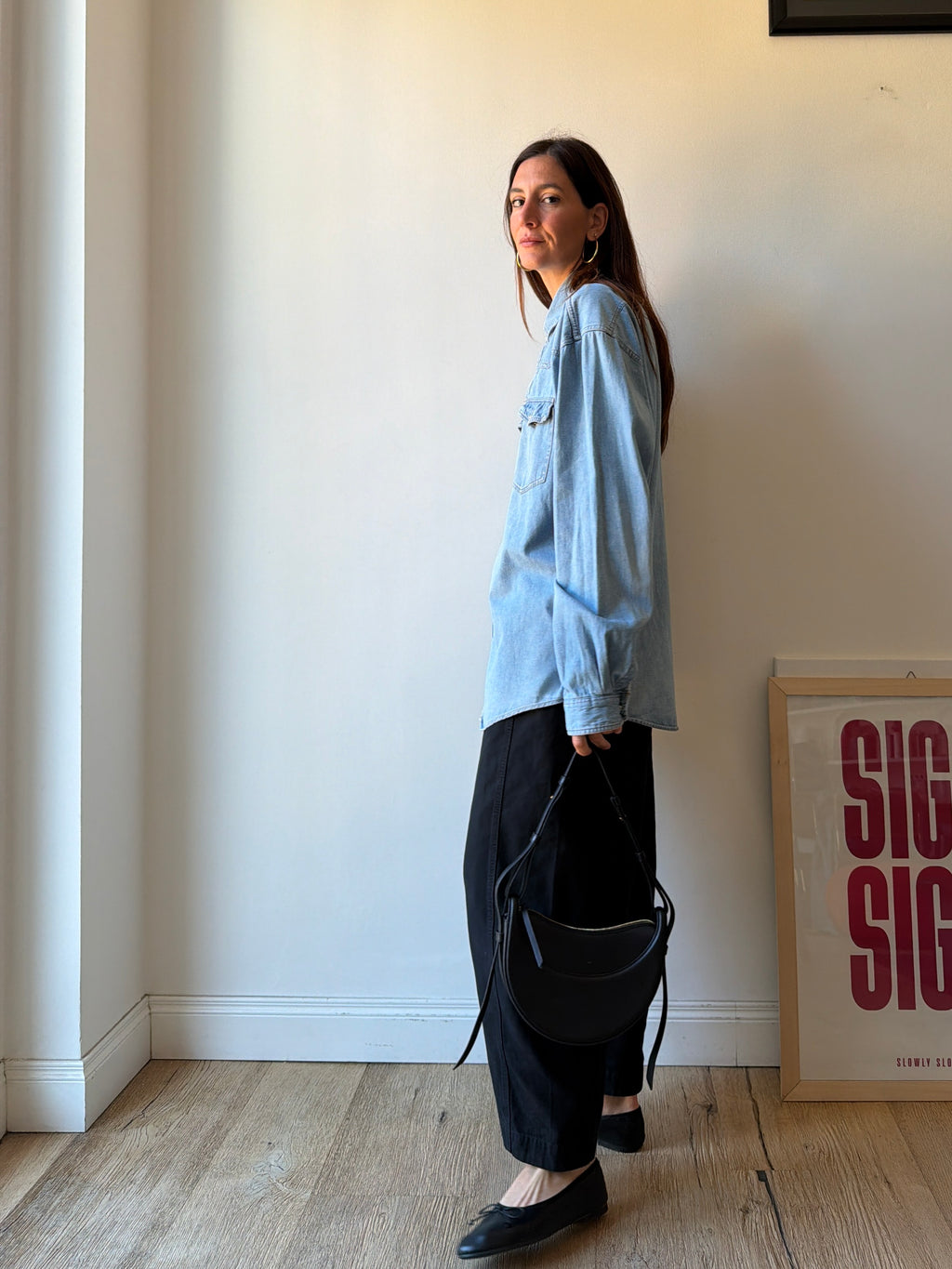 CAMICIA IN DENIM OVER