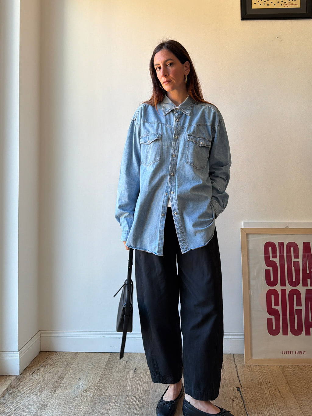 CAMICIA IN DENIM OVER