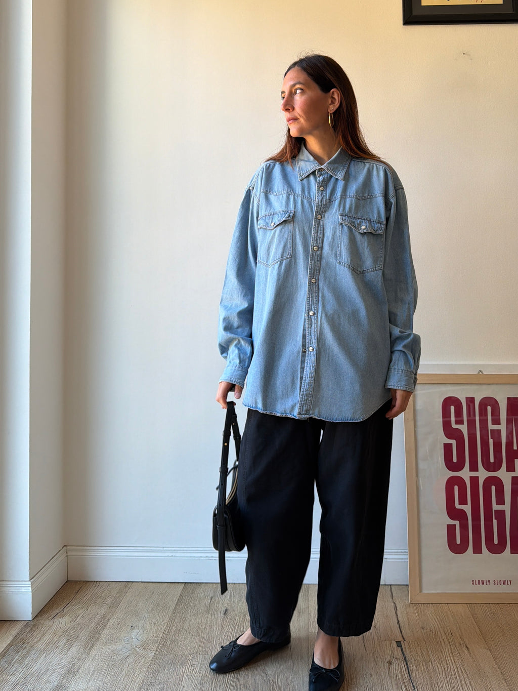 CAMICIA IN DENIM OVER