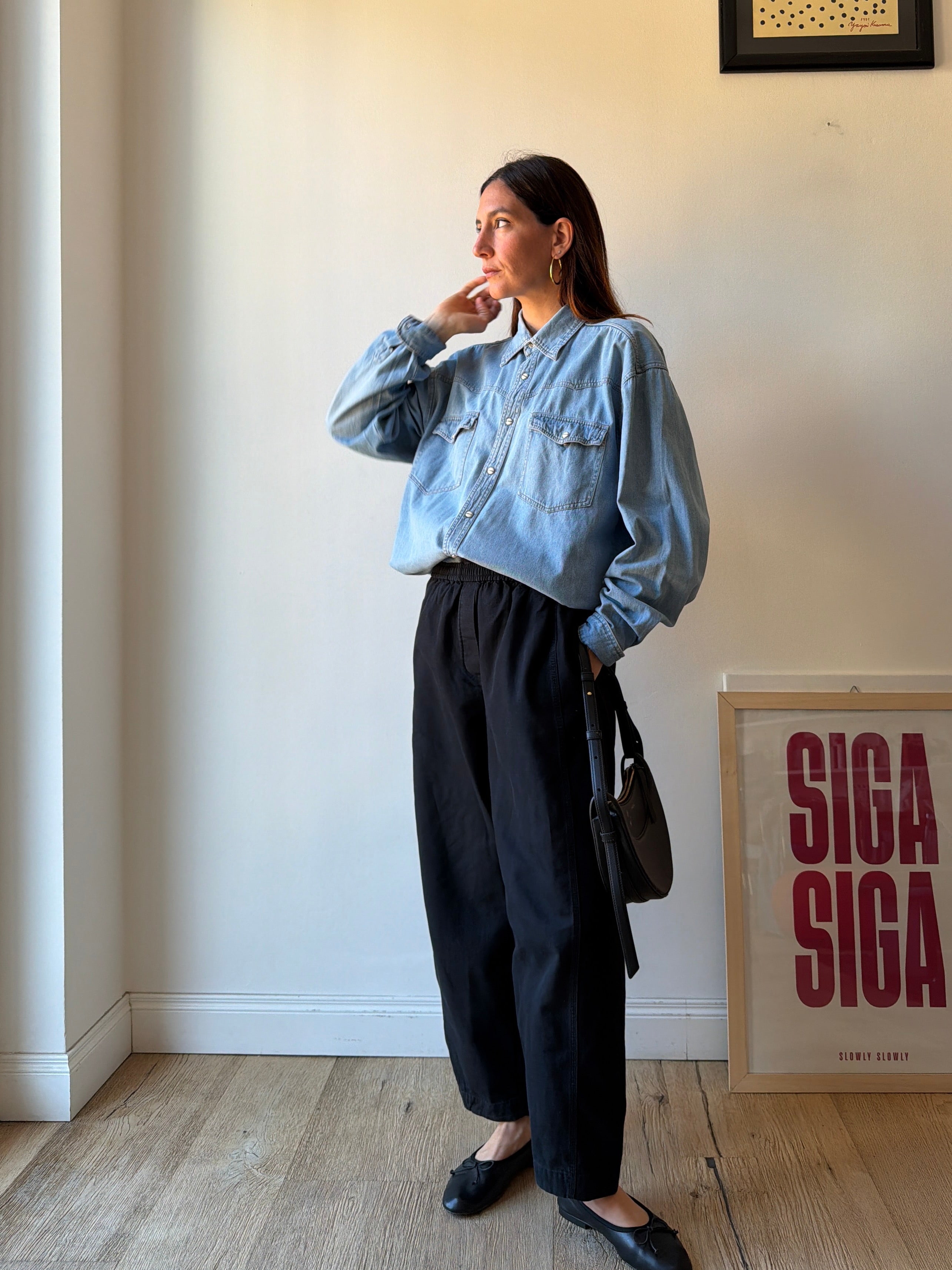 CAMICIA IN DENIM OVER