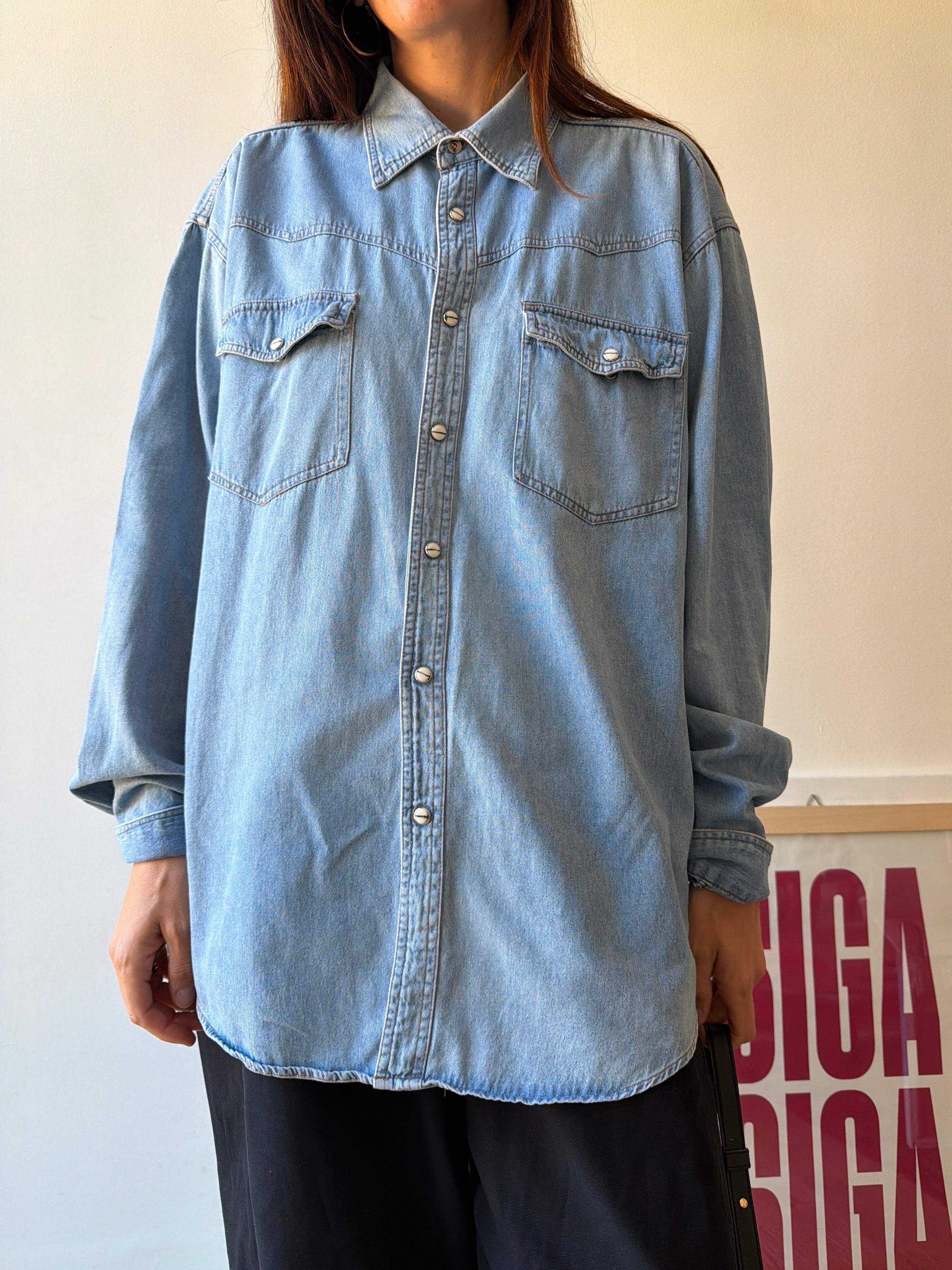 CAMICIA IN DENIM OVER