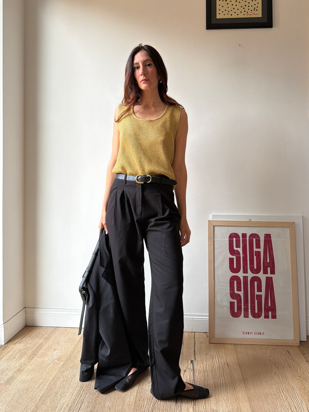 TOP IN LUREX ORO