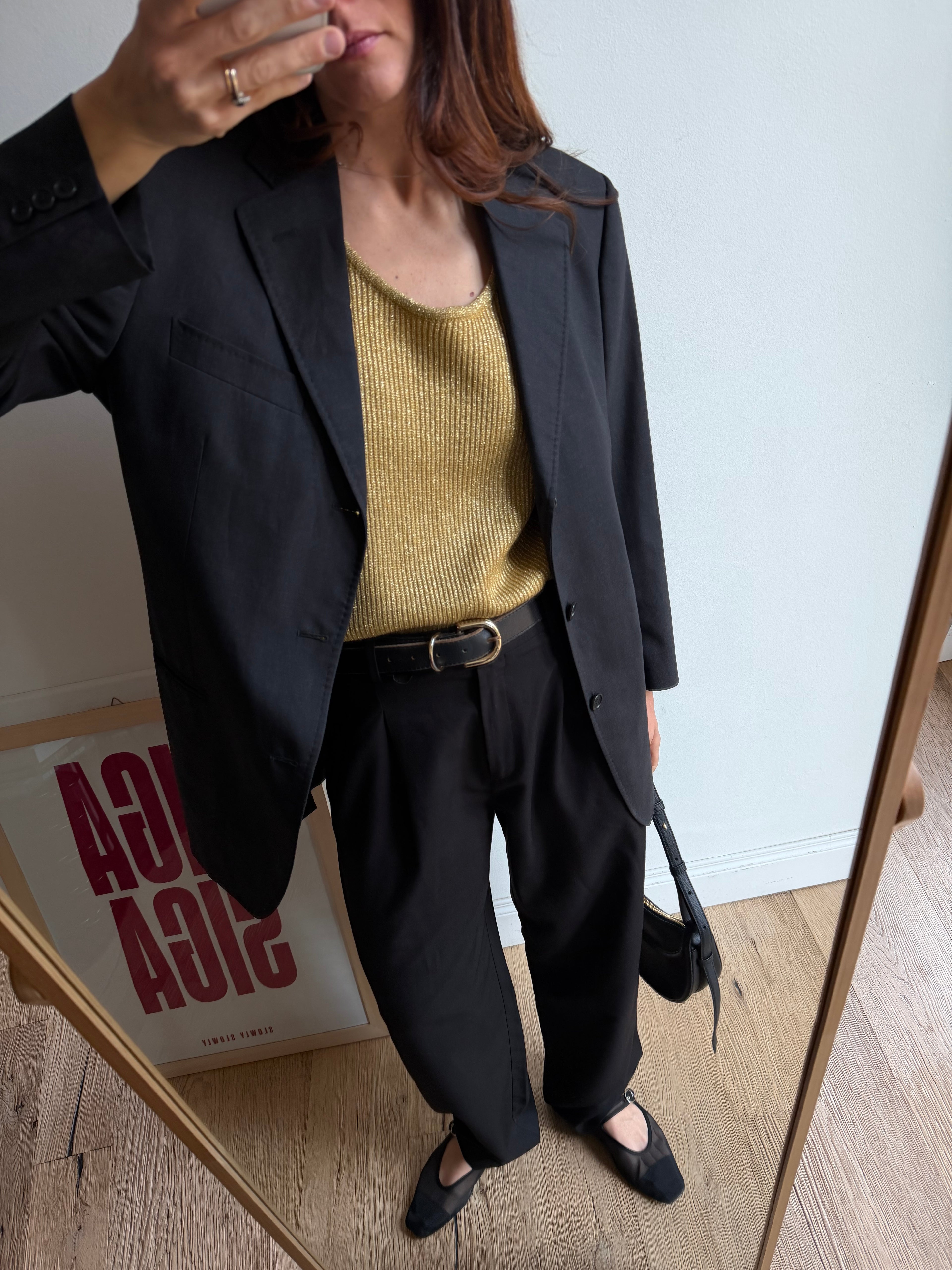 TOP IN LUREX ORO