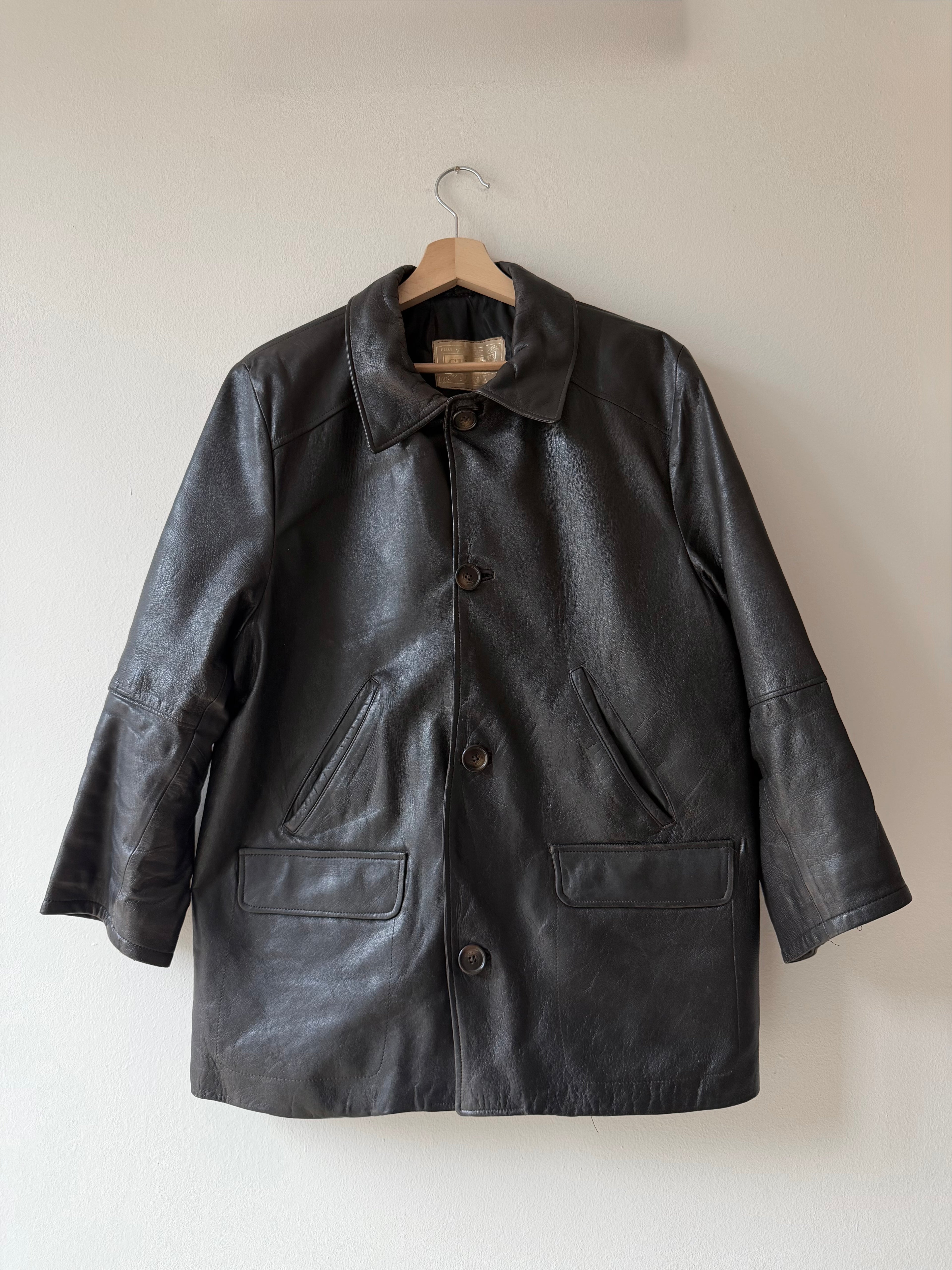 GIACCA IN PELLE NERA