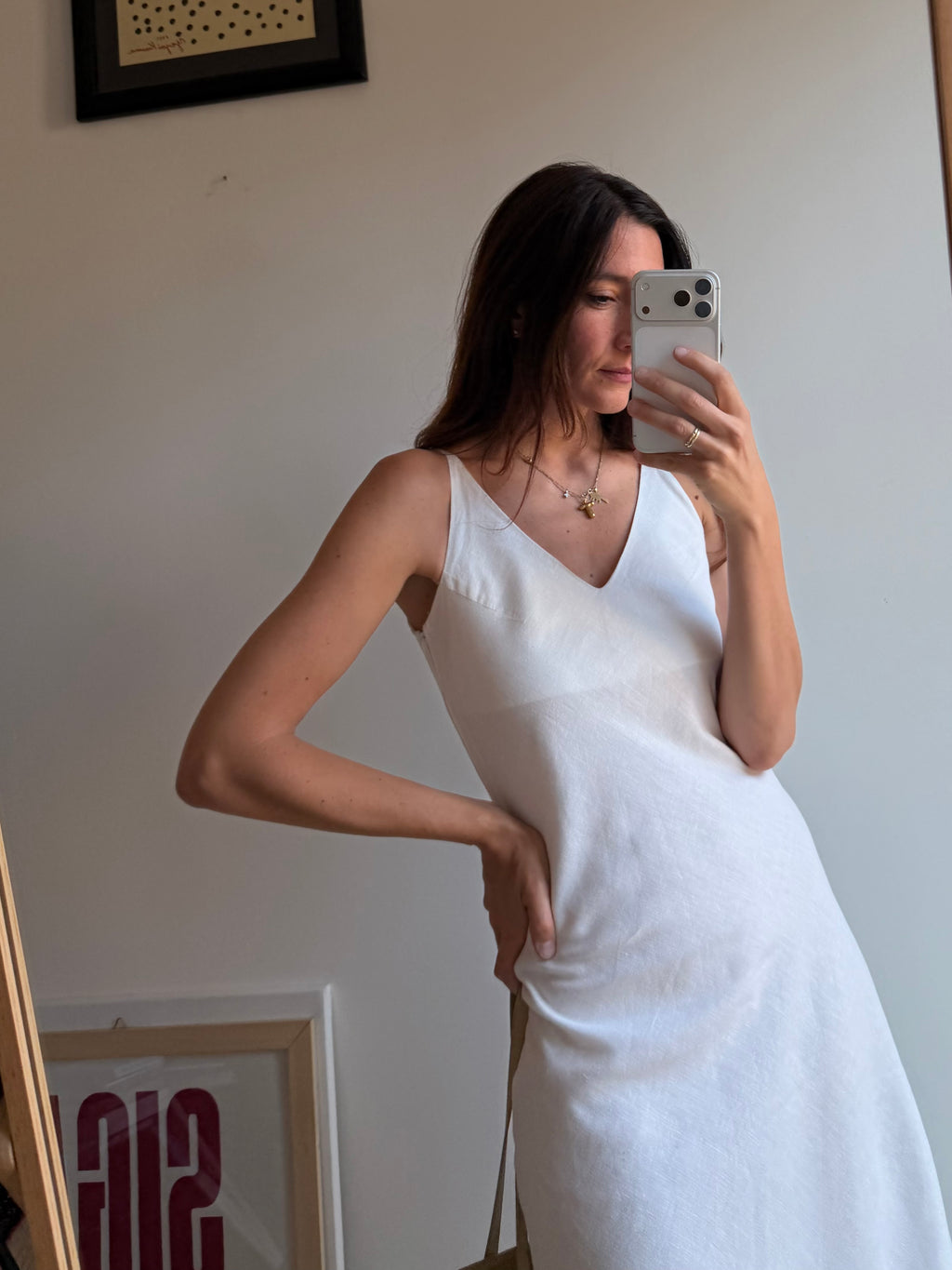 ABITO IN LINO BIANCO