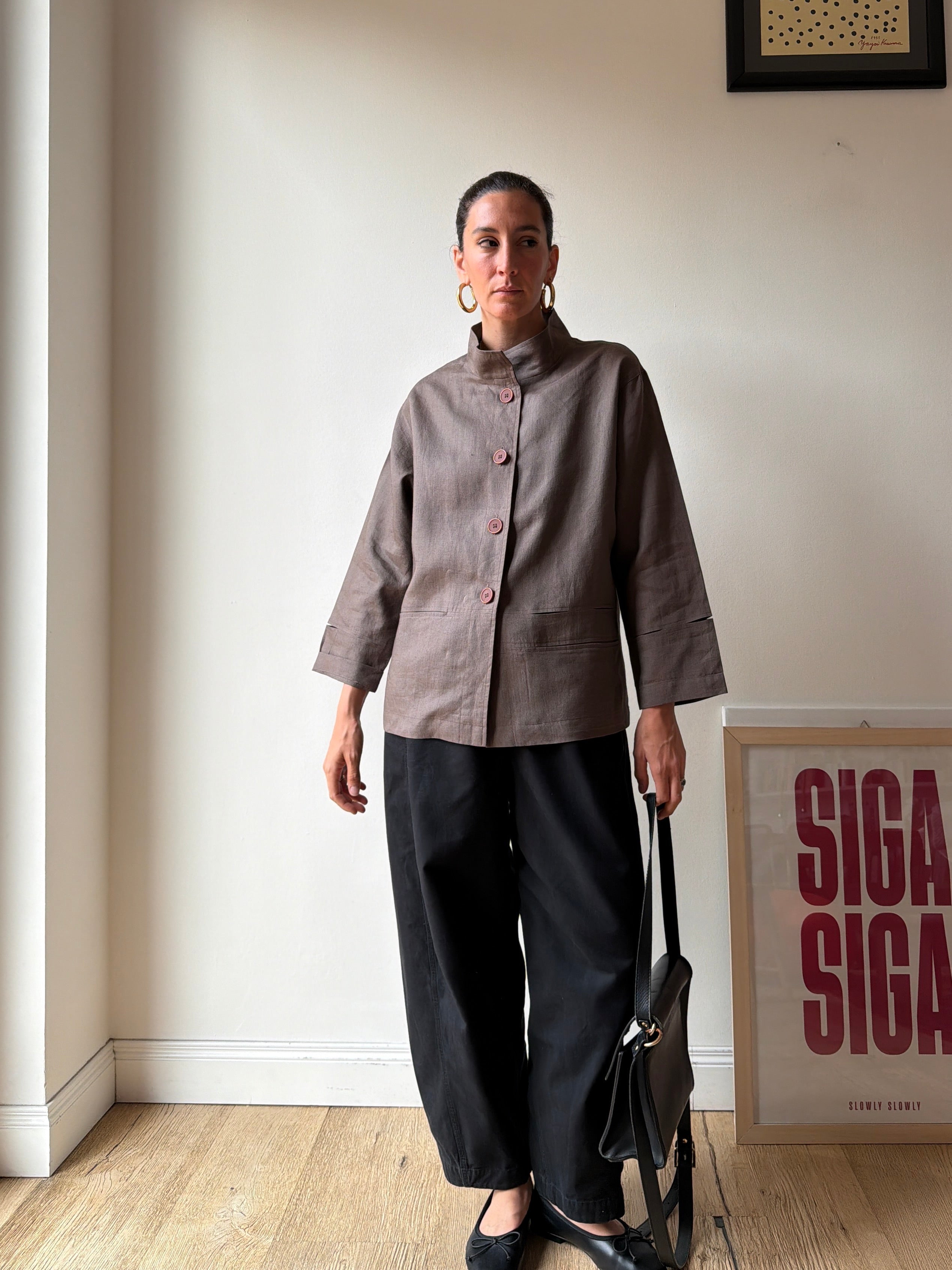GIACCA CAMICIA IN LINO