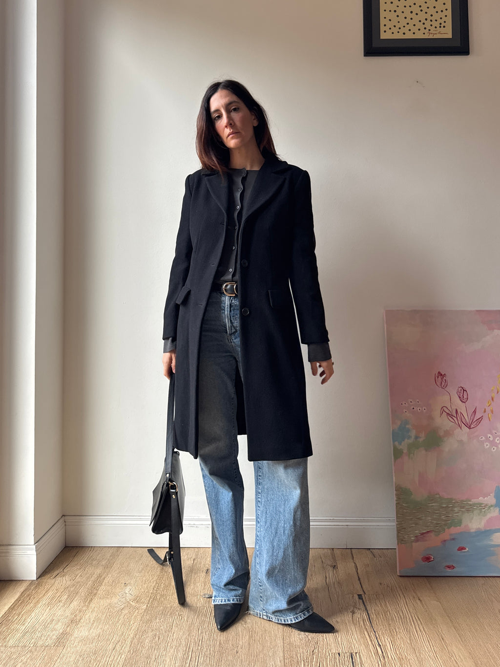 CAPPOTTO NERO SLIM