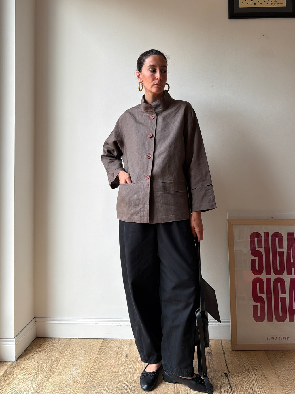 GIACCA CAMICIA IN LINO