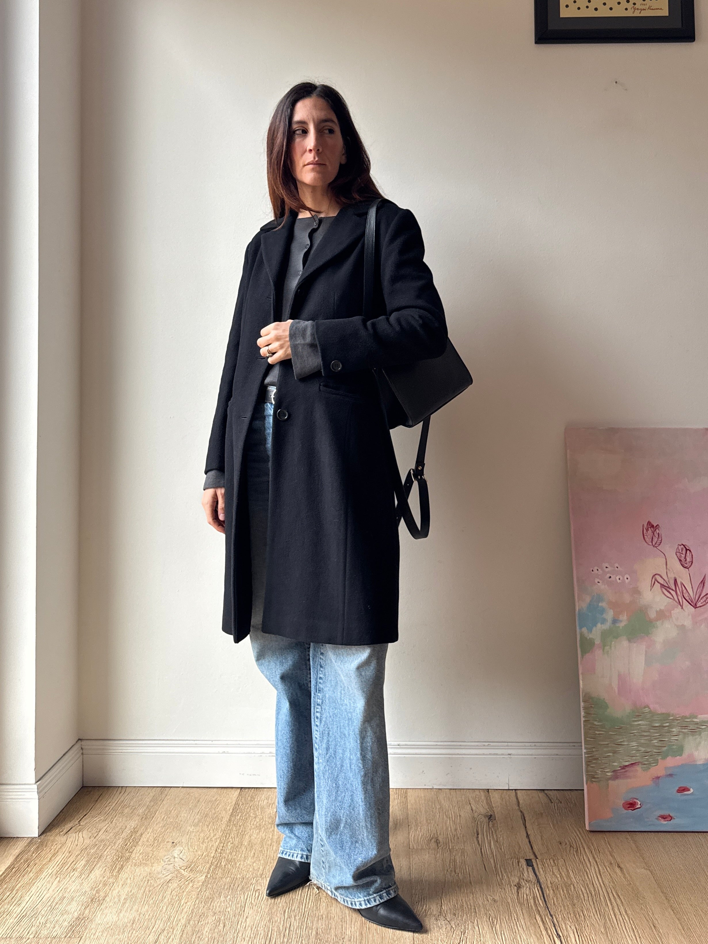 CAPPOTTO NERO SLIM