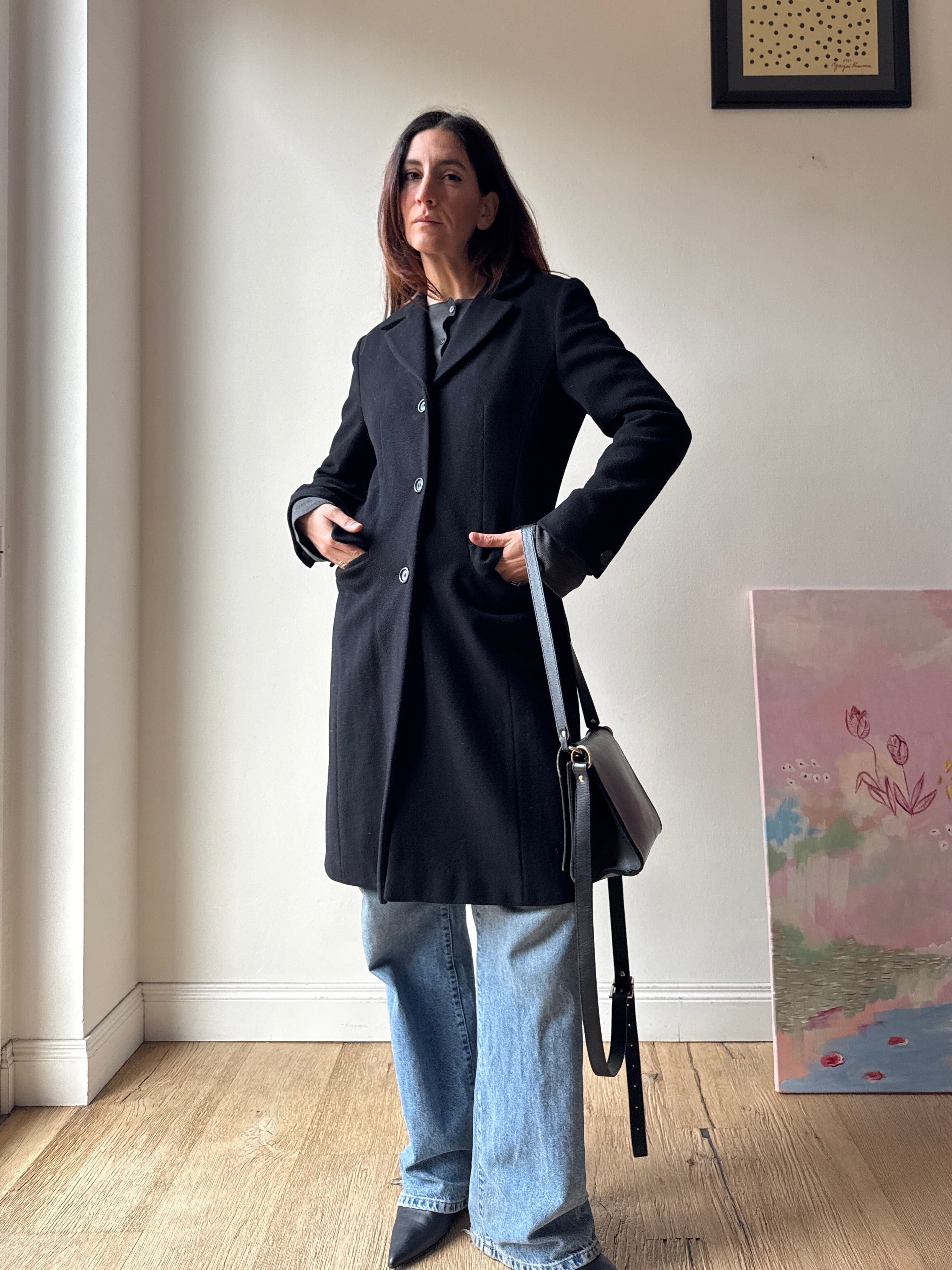 CAPPOTTO NERO SLIM