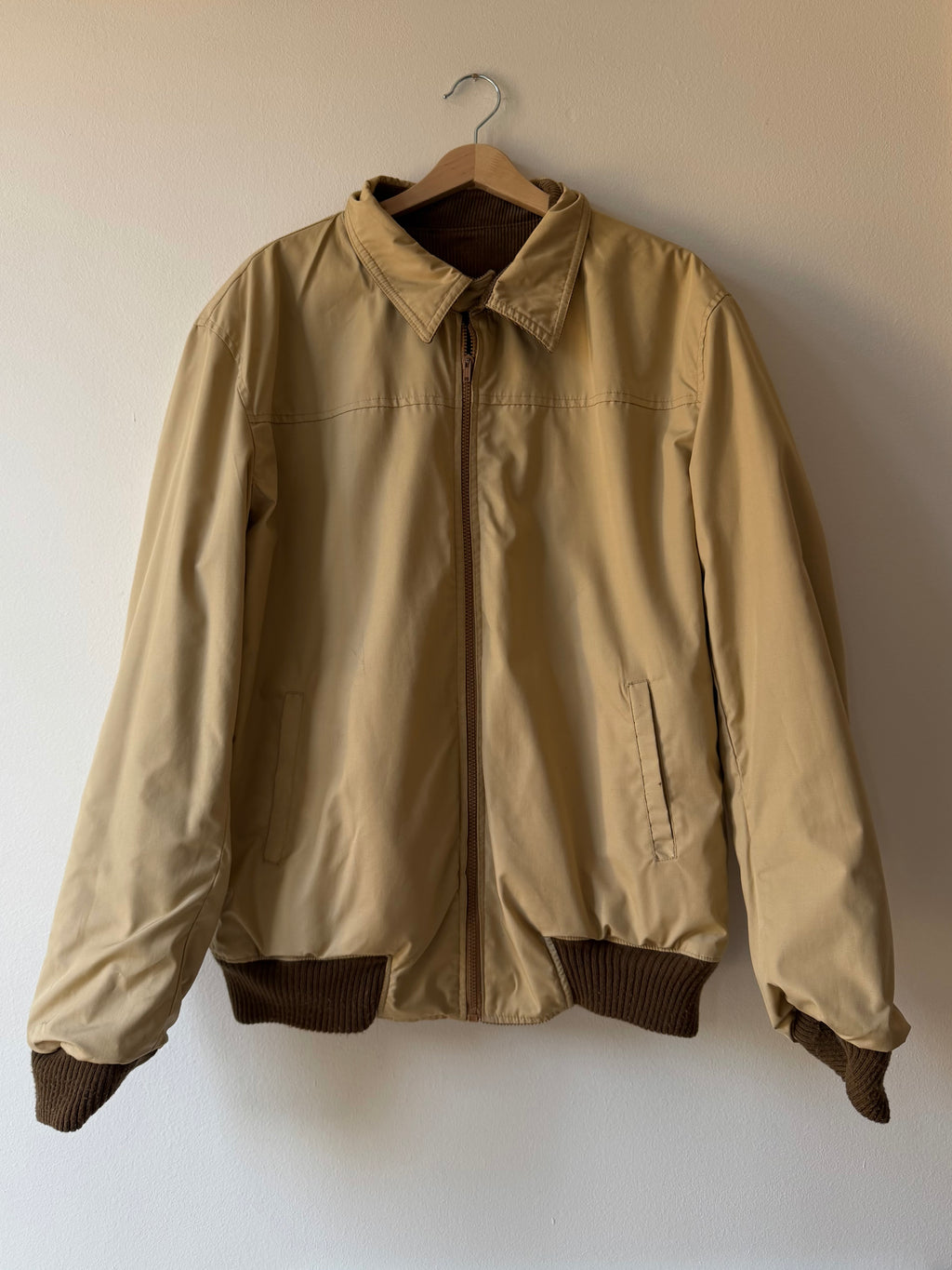 BOMBER DOUBLEFACE IN VELLUTO A COSTE