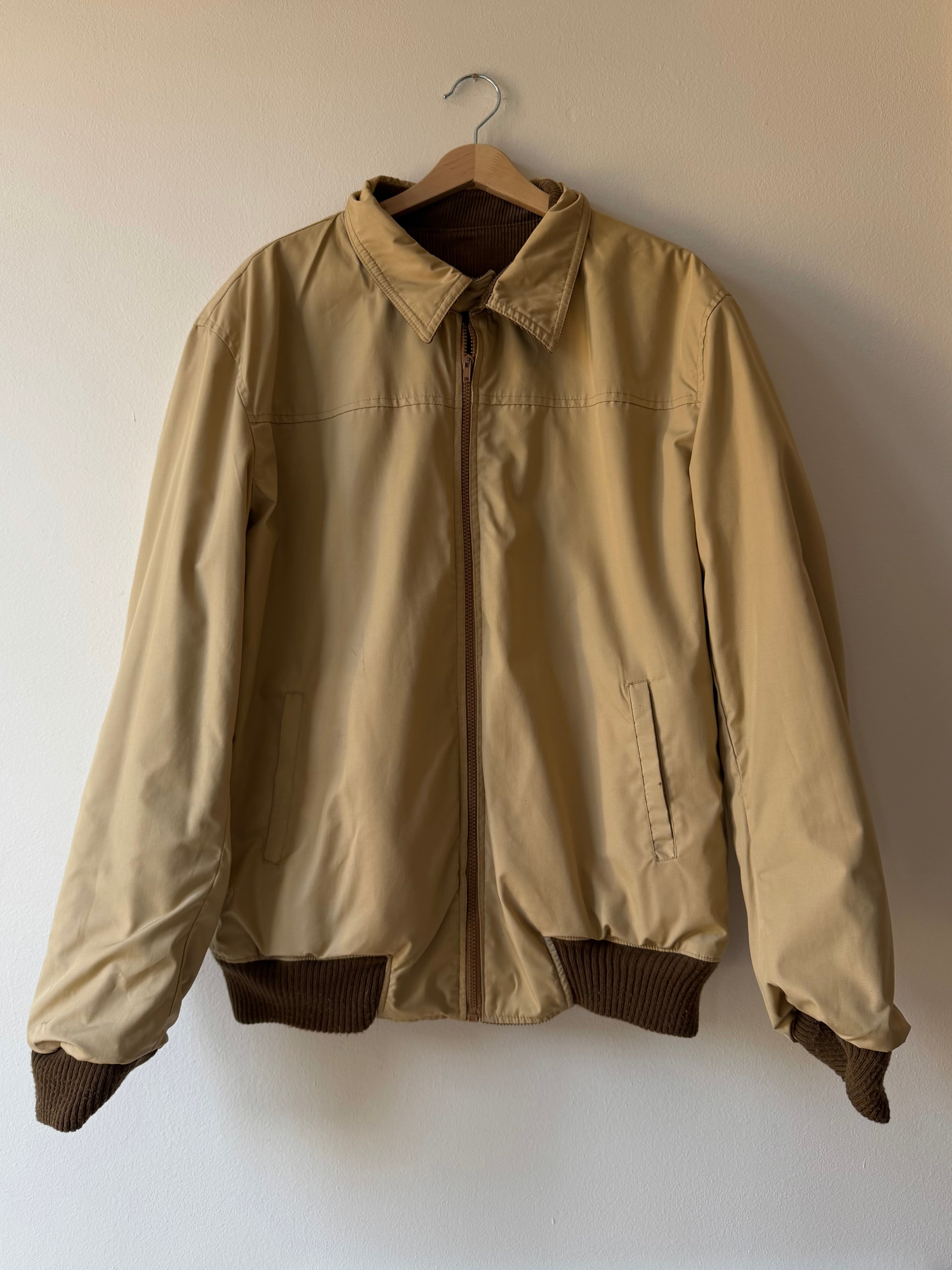 BOMBER DOUBLEFACE IN VELLUTO A COSTE