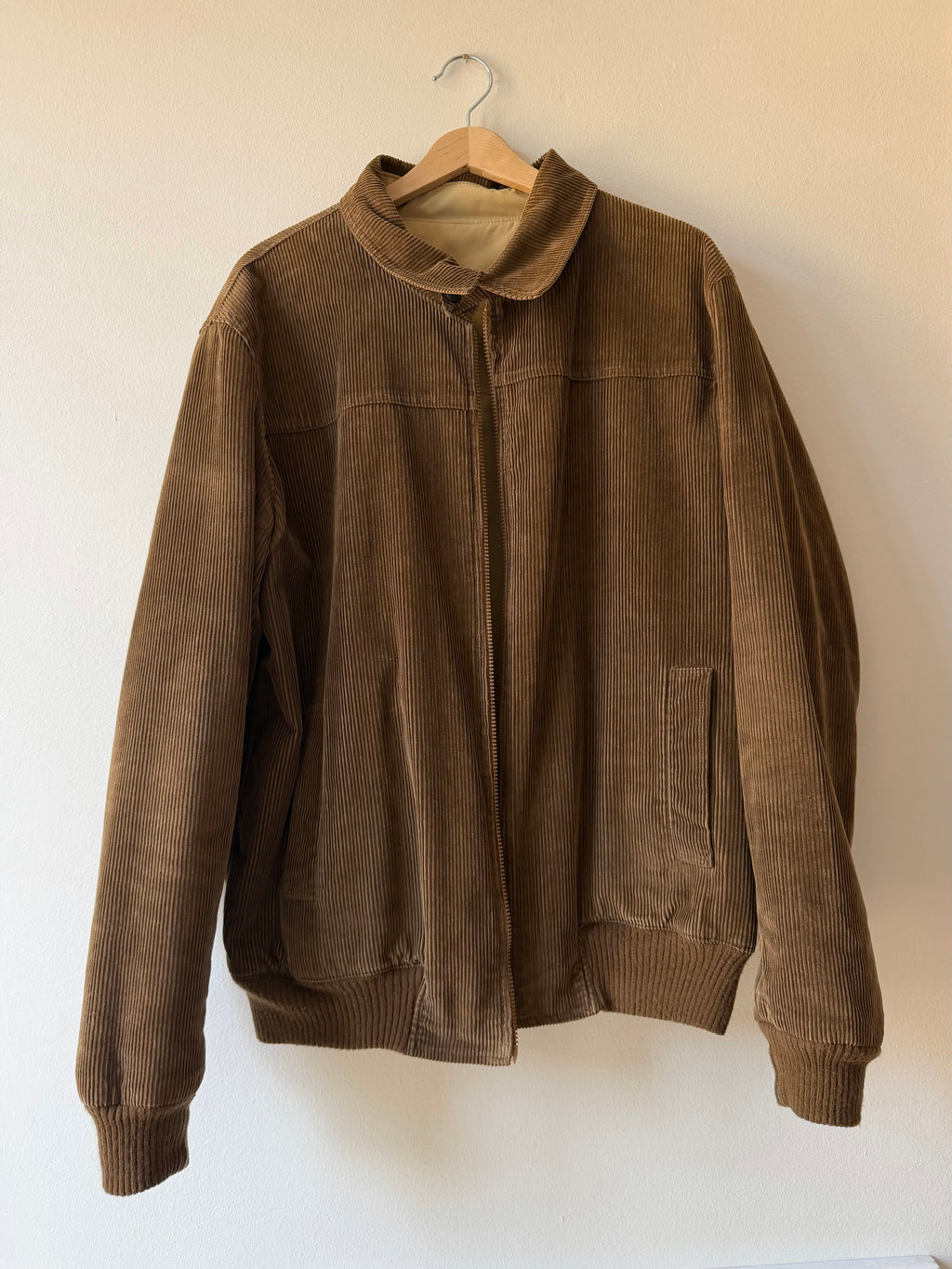 BOMBER DOUBLEFACE IN VELLUTO A COSTE