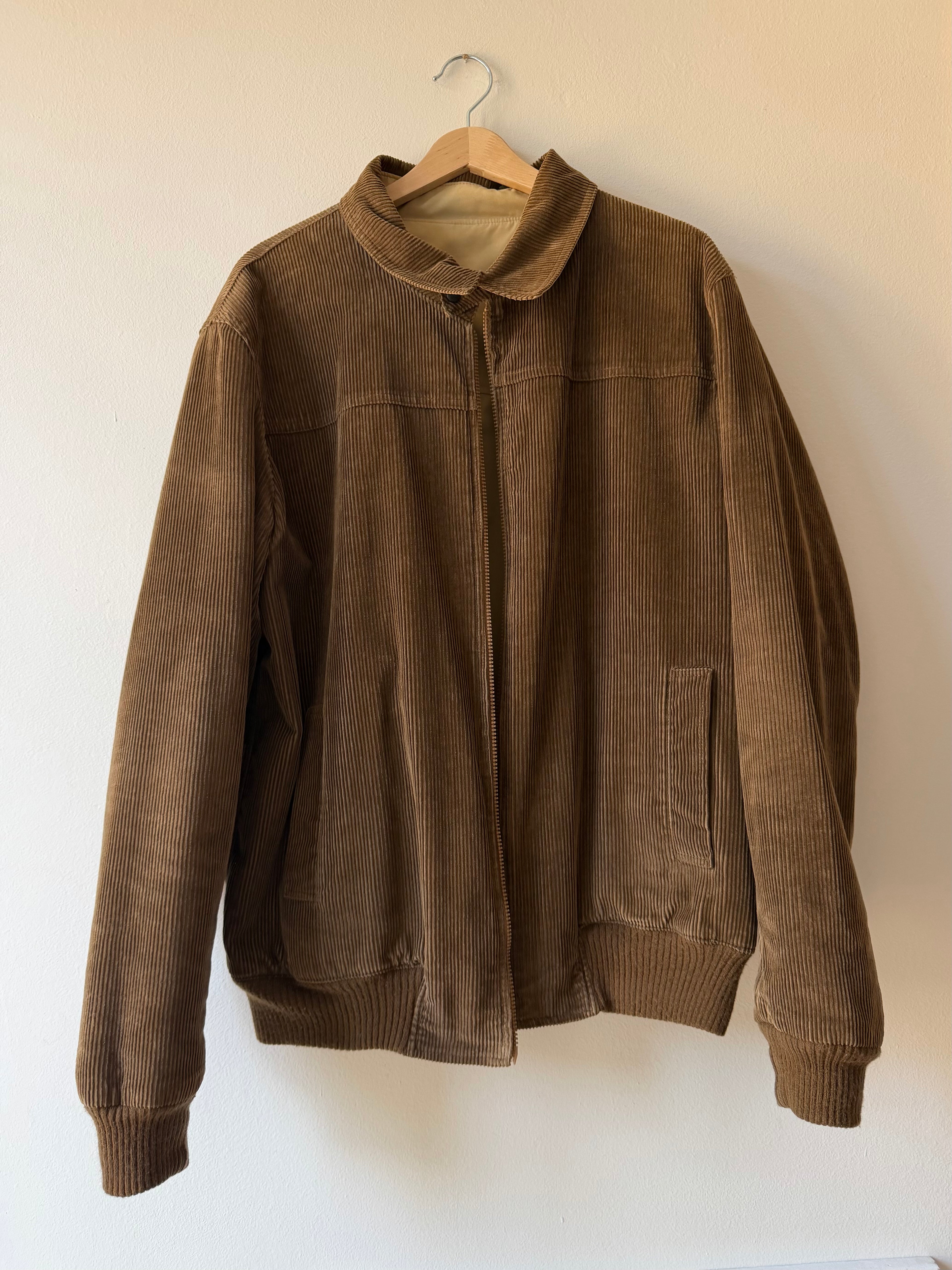 BOMBER DOUBLEFACE IN VELLUTO A COSTE