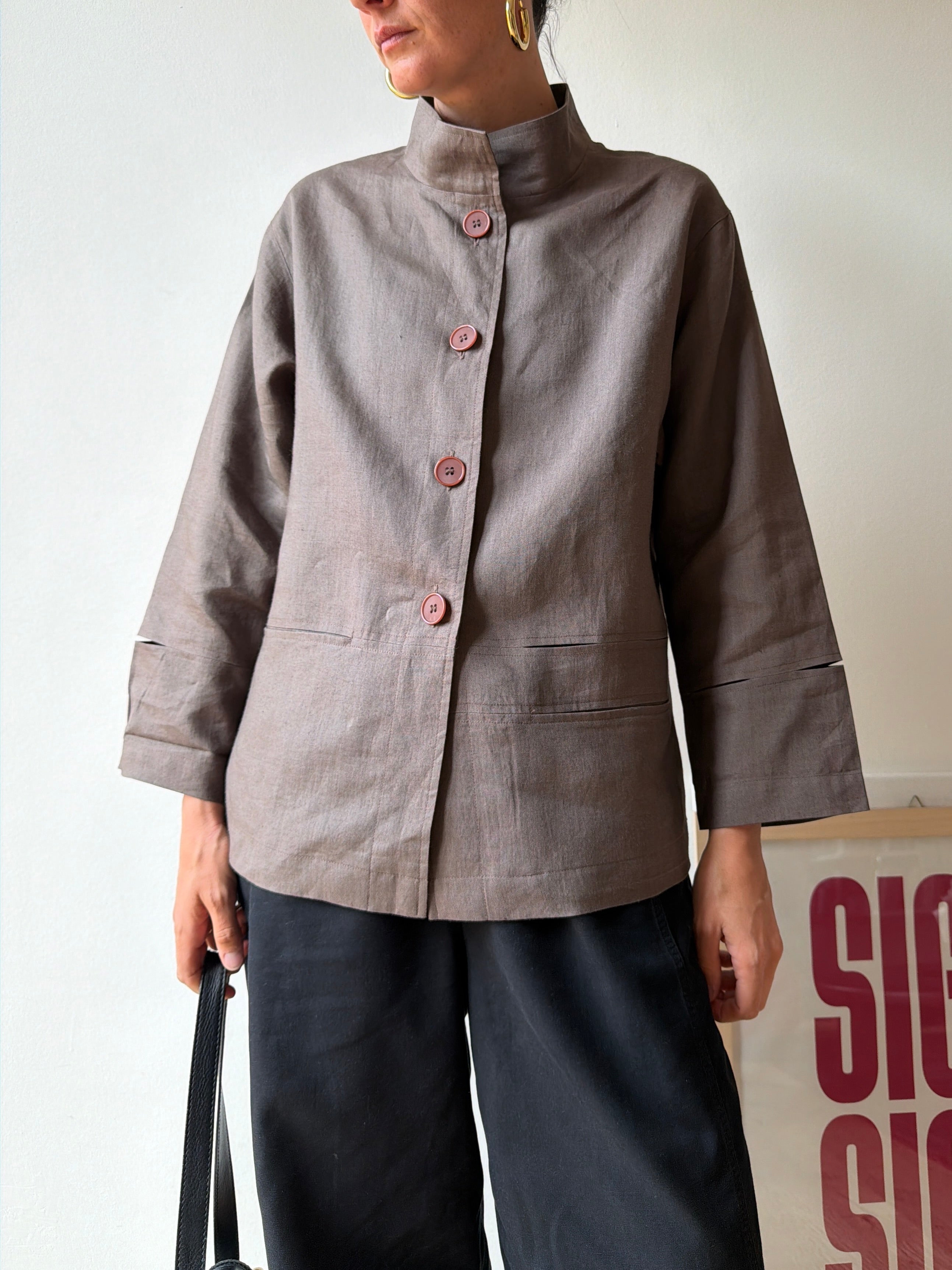 GIACCA CAMICIA IN LINO