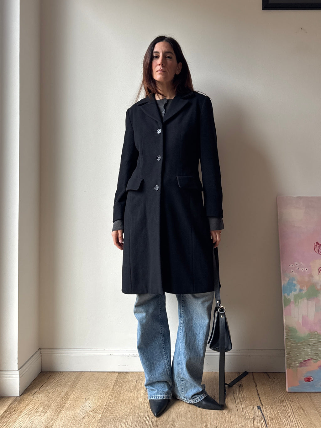 CAPPOTTO NERO SLIM