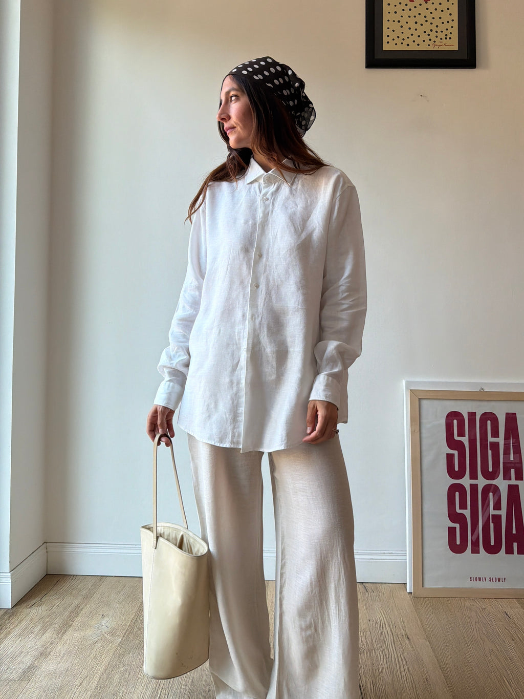CAMICIA BIANCA LINO