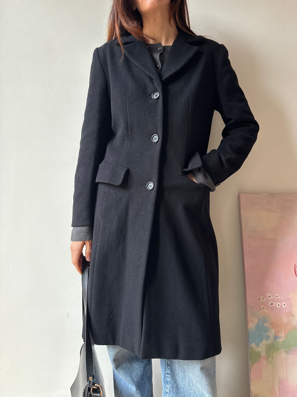 CAPPOTTO NERO SLIM