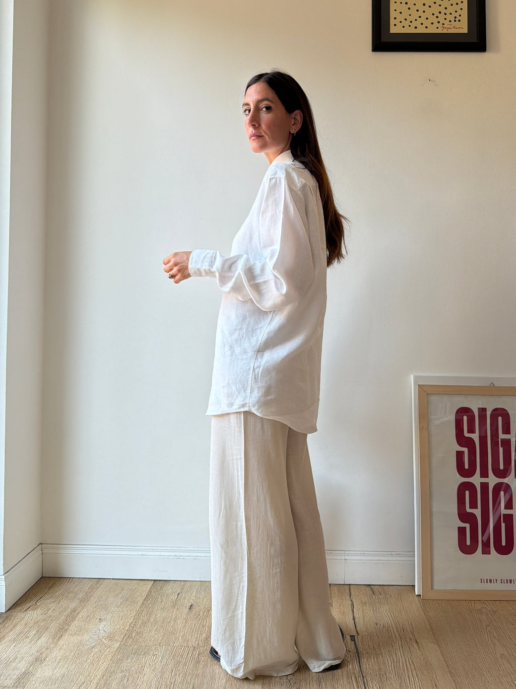 CAMICIA BIANCA LINO