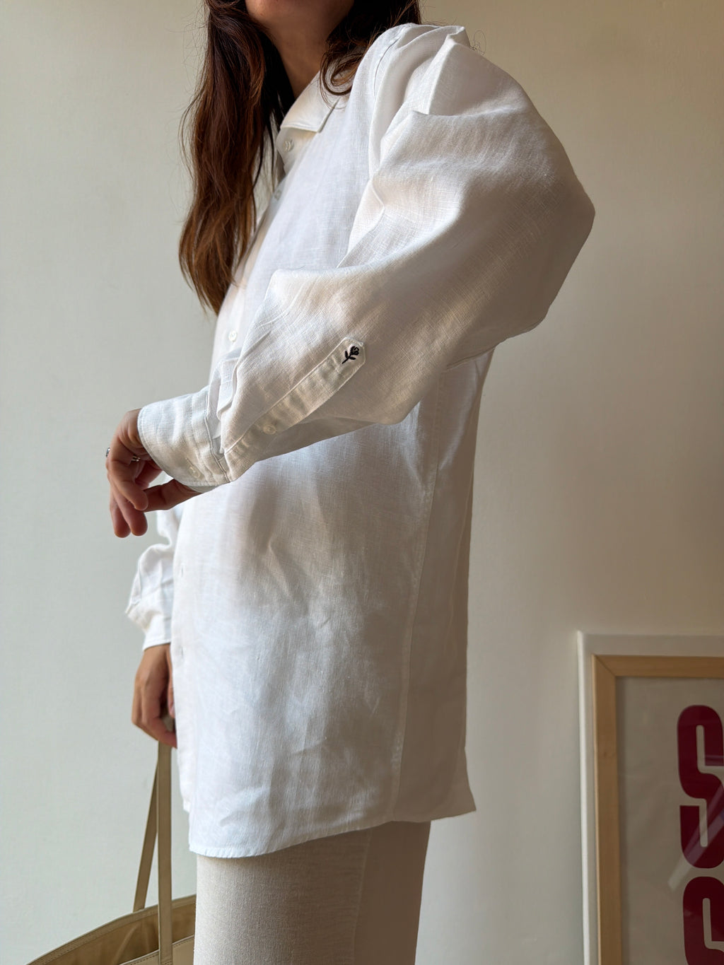 CAMICIA BIANCA LINO