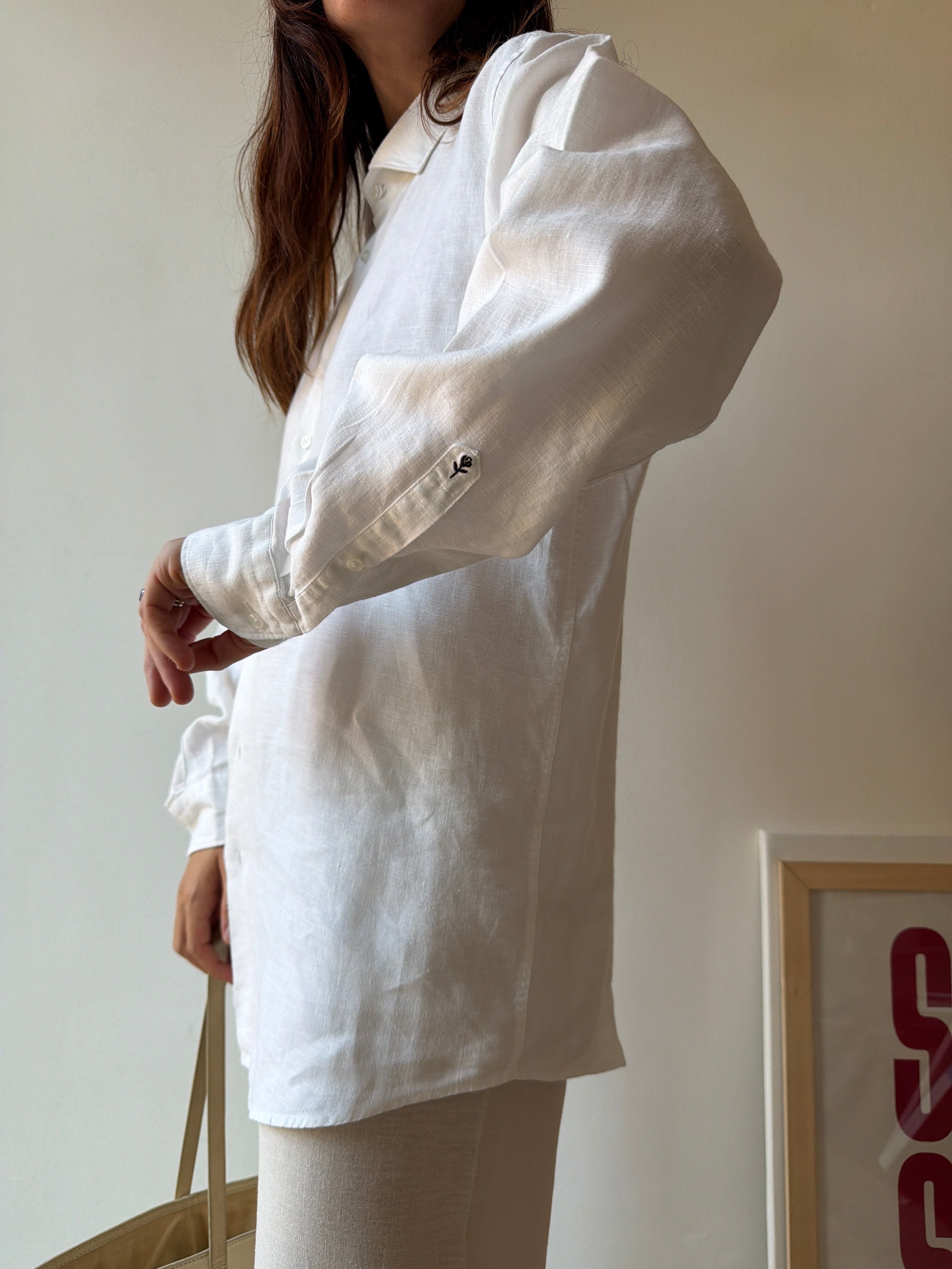 CAMICIA BIANCA LINO