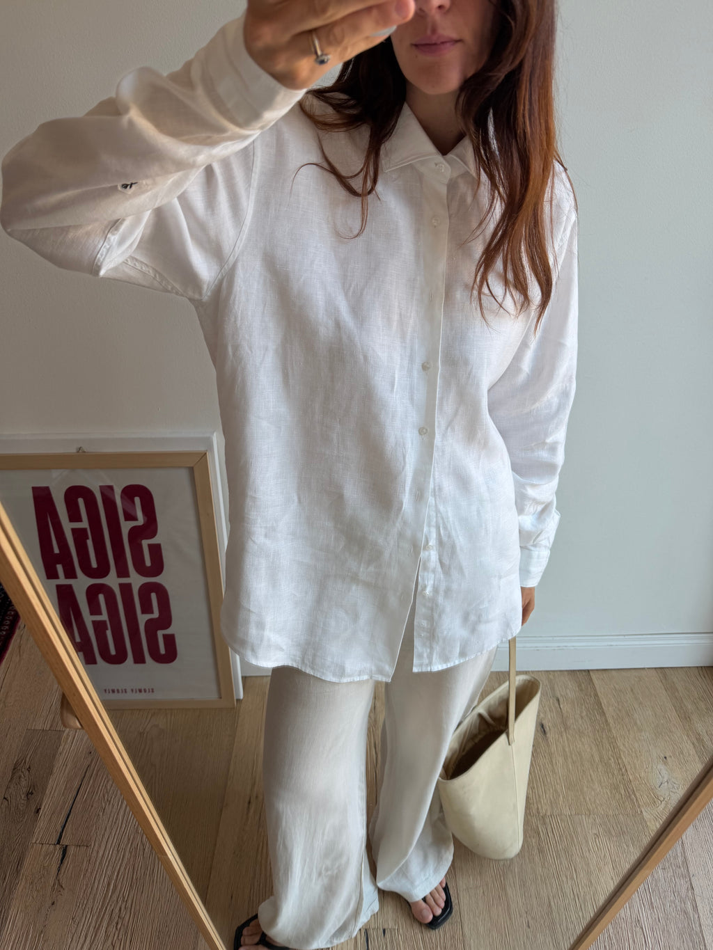 CAMICIA BIANCA LINO