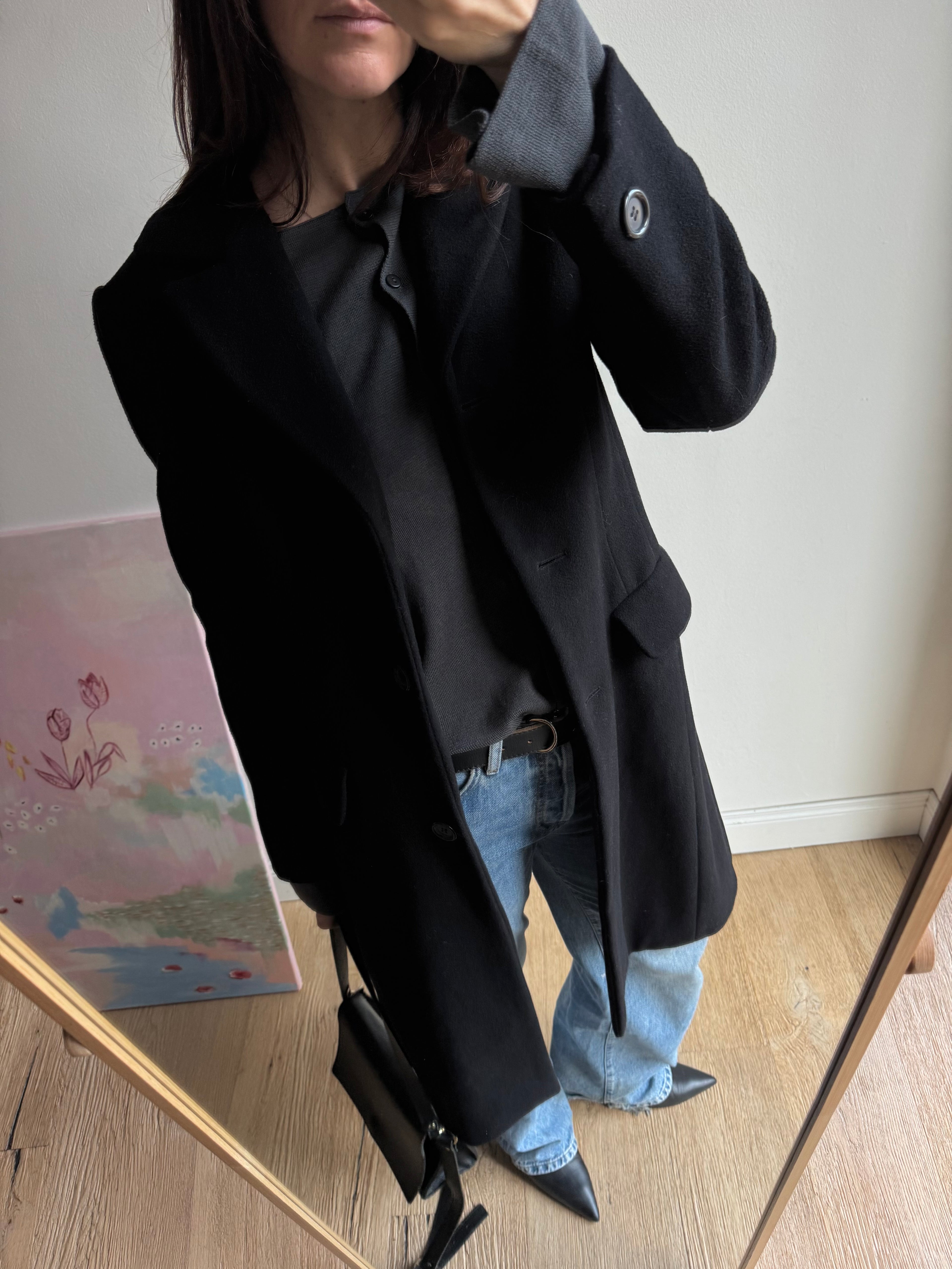 CAPPOTTO NERO SLIM